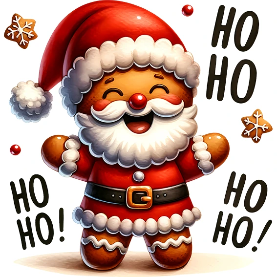 Bügelbild Knusper Weihnachtsmann