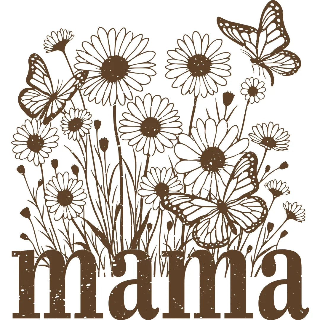 Bügelbild Mama Schmetterlingtraum - S