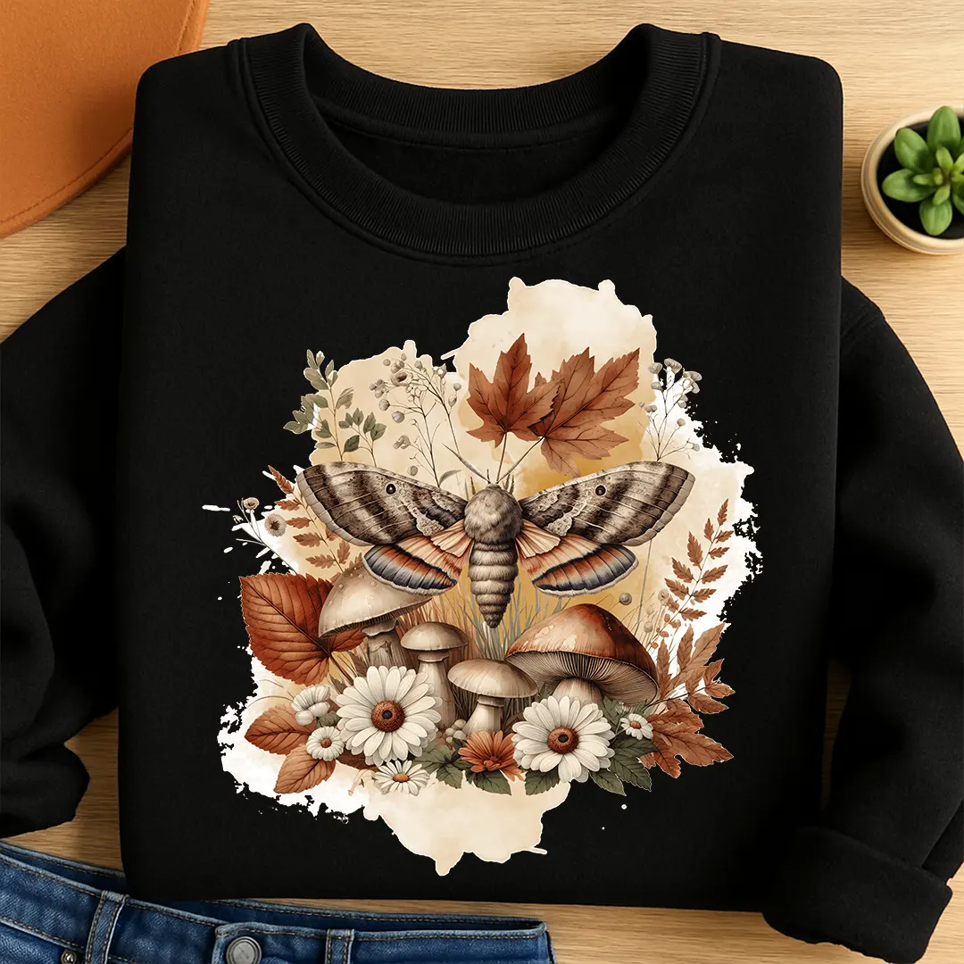 Bügelbild Motte Waldgeheimnis