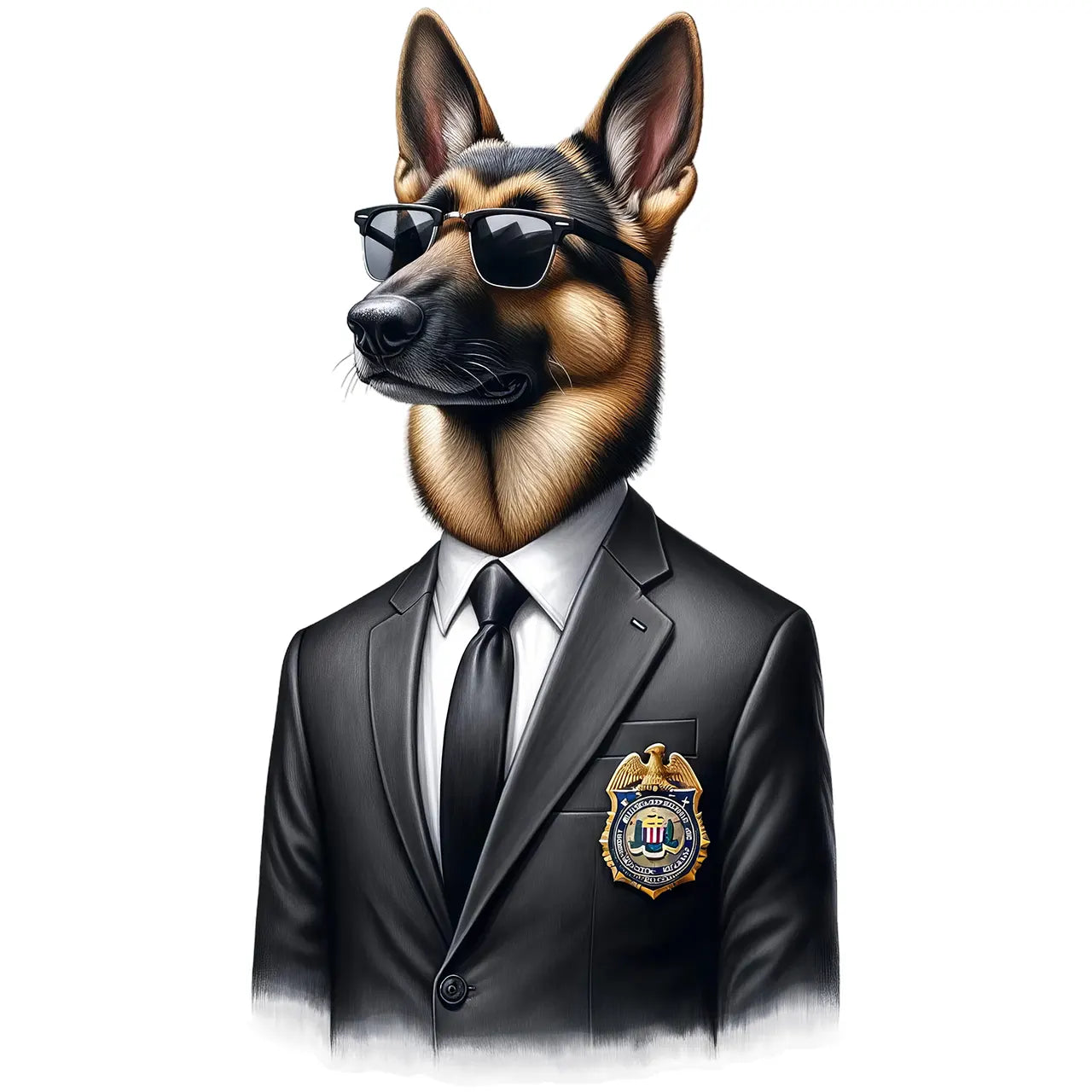 Bügelbild Officer Wuff