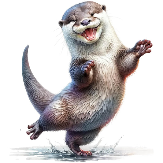 Bügelbild Otter Flippi