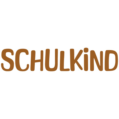 Buegelbild-Schriftzug-1-Schulkind-Braun