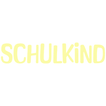 Buegelbild-Schriftzug-1-Schulkind-Gelb