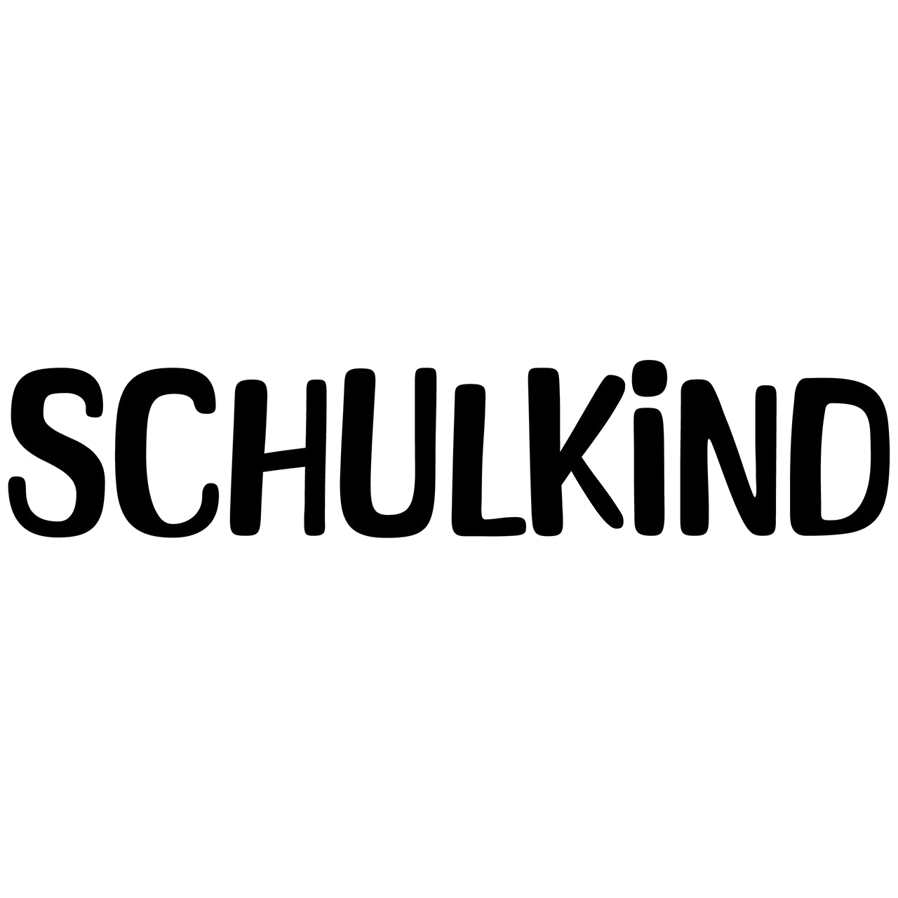 Buegelbild-Schriftzug-1-Schulkind-Schwarz