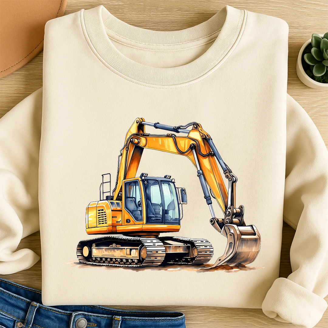 Bügelbild Bagger 2