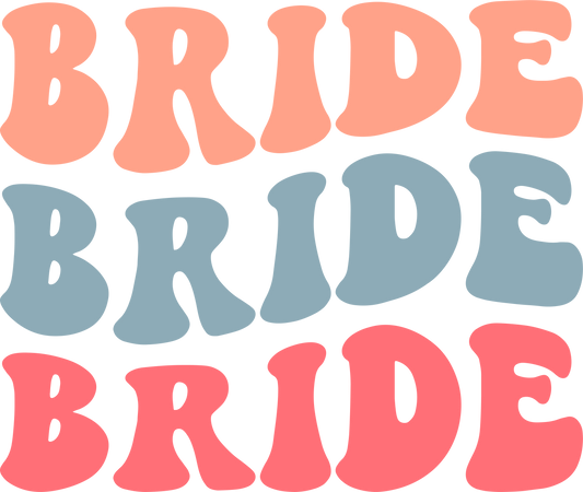 Bügelbild Bride Bunt