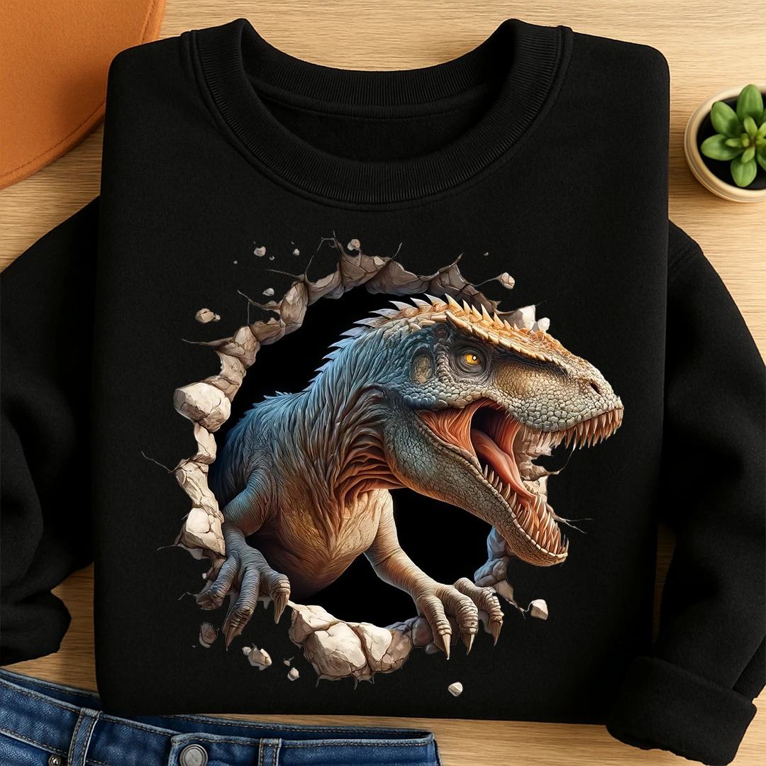 Bügelbild Dino Steinbrecher T-Rex