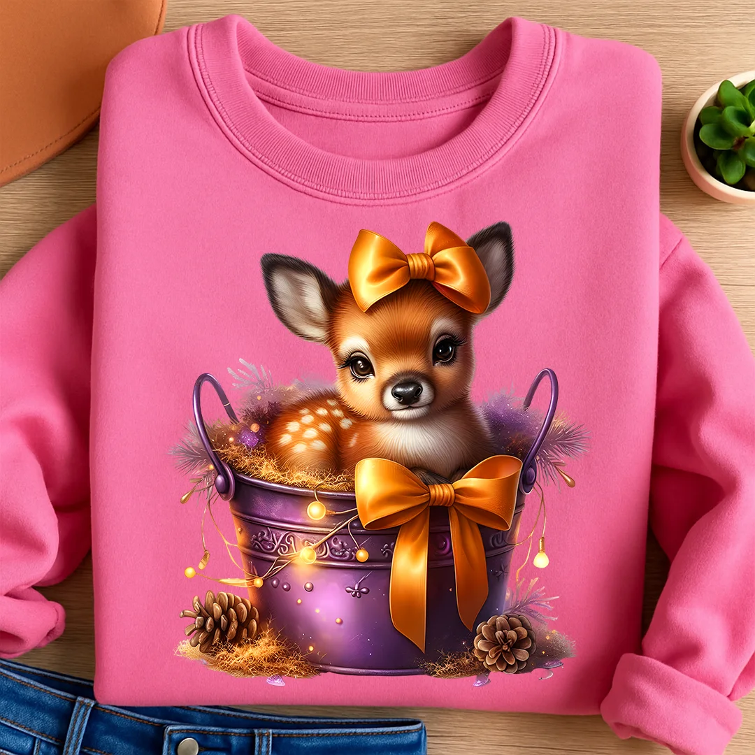 Bügelbild herbstliches Rehkitz Baby