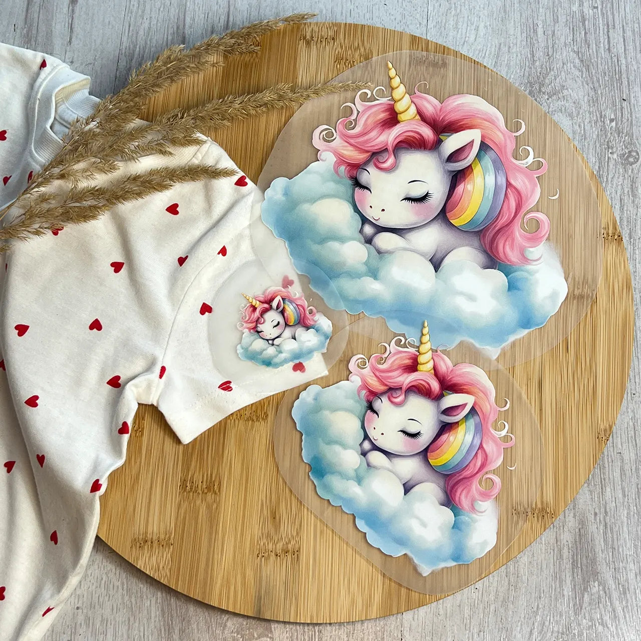 Buegelbild Einhorn Wolkenhuepfer 3