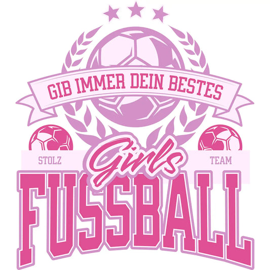 Bügelbild Fußball Girls