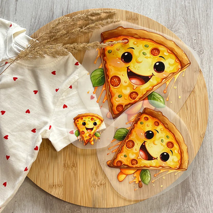 Buegelbild Glueckliche Pizza