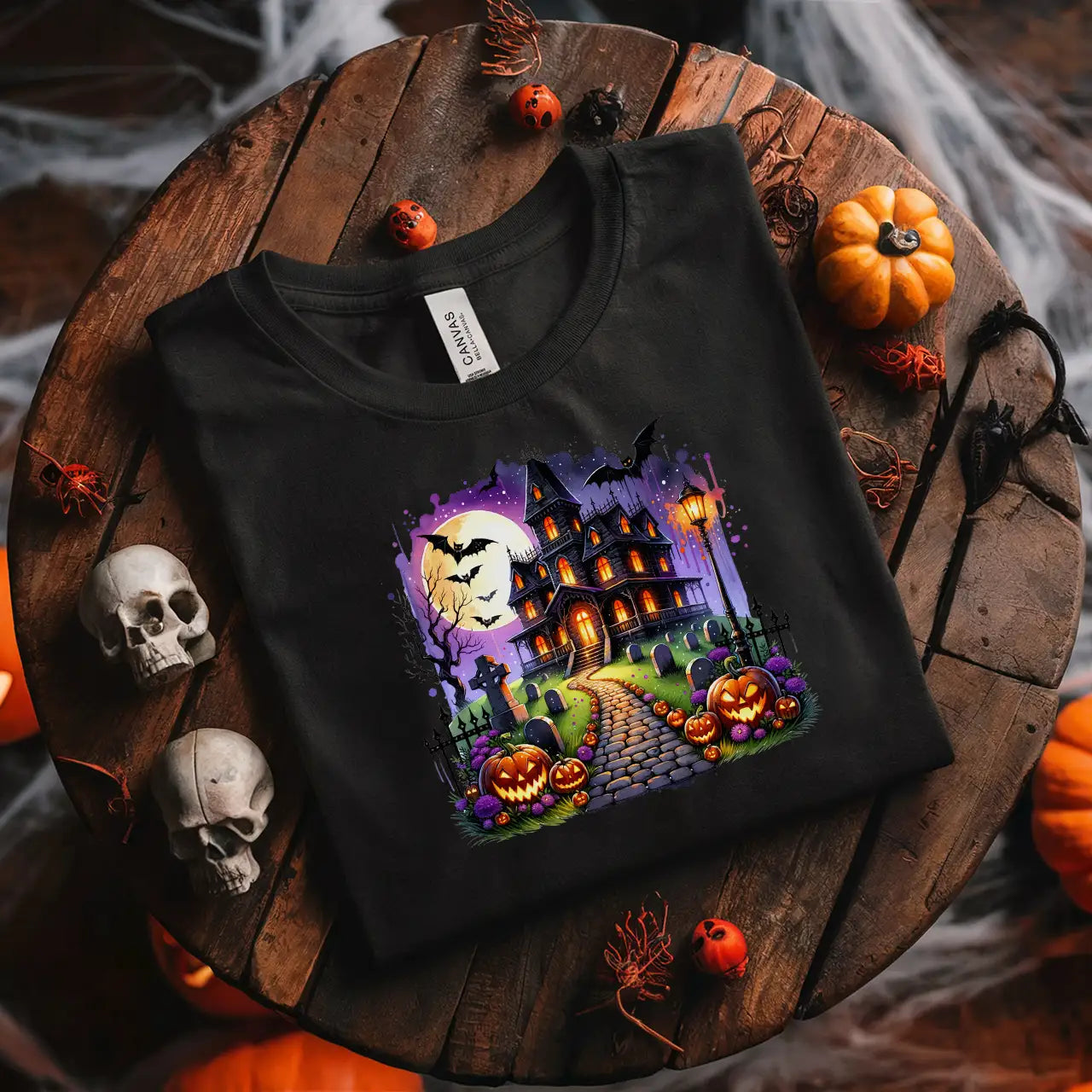 Bügelbild Halloween Spukschloss