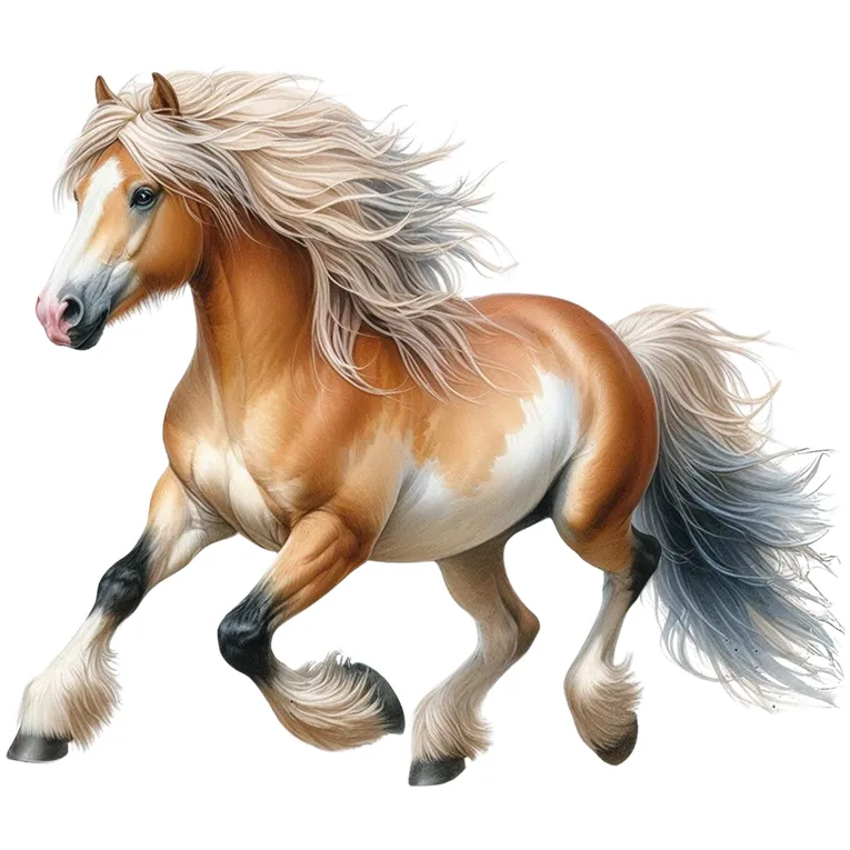Bügelbild Pferd Haflinger