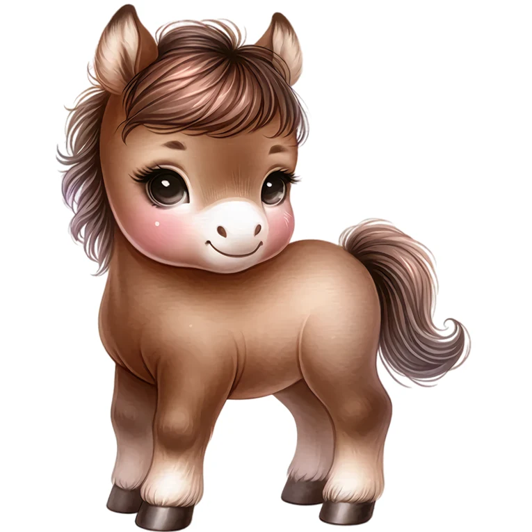 Bügelbild Pony Lisa