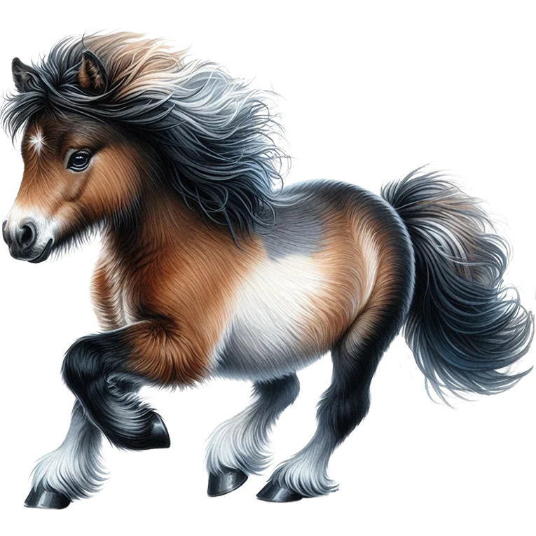Bügelbild Shetland Pony