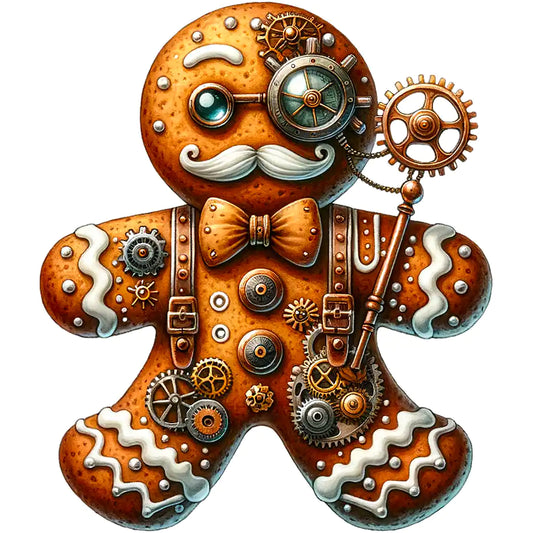 Bügelbild Steampunk Lebkuchen