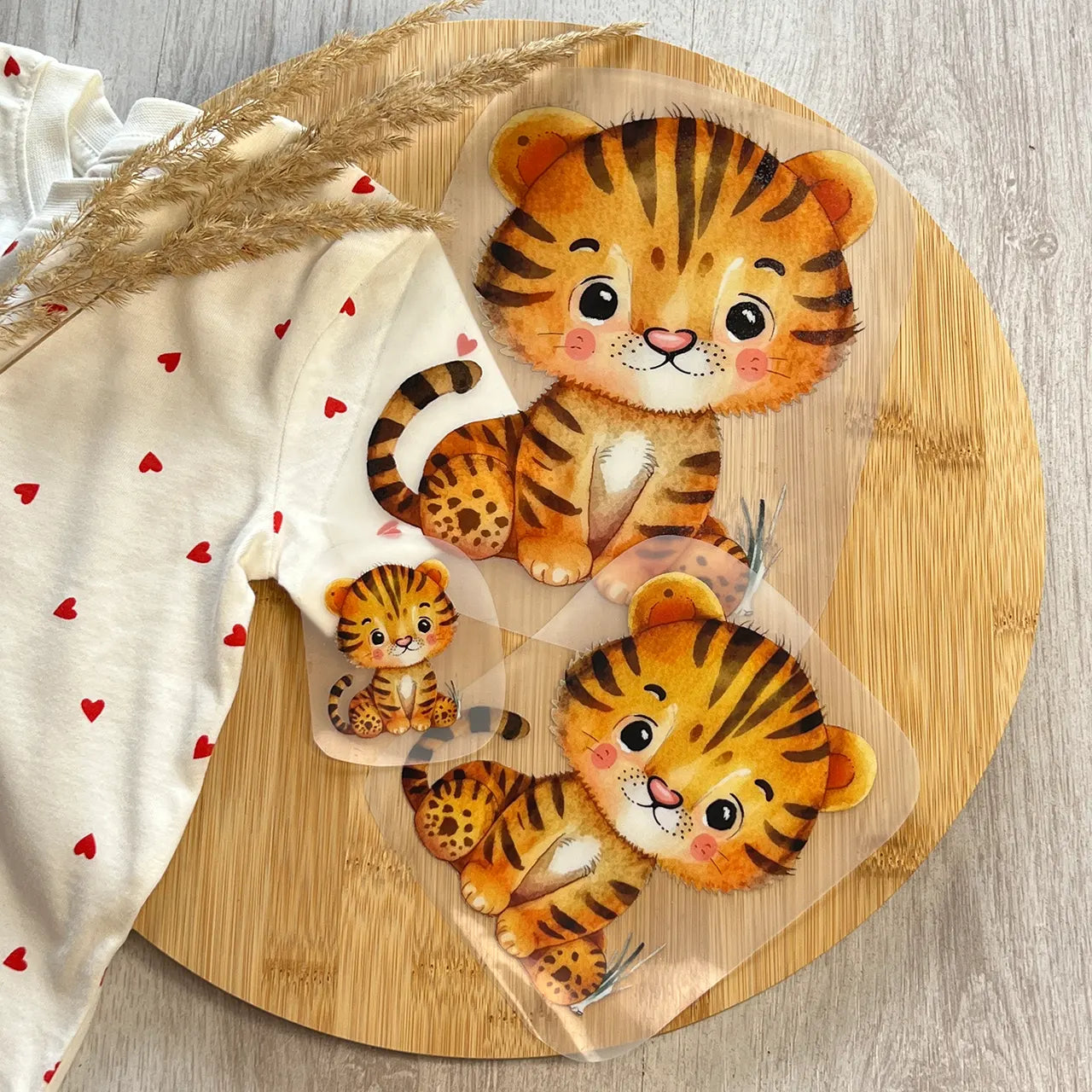 Buegelbild Tiger Baby Tom 3