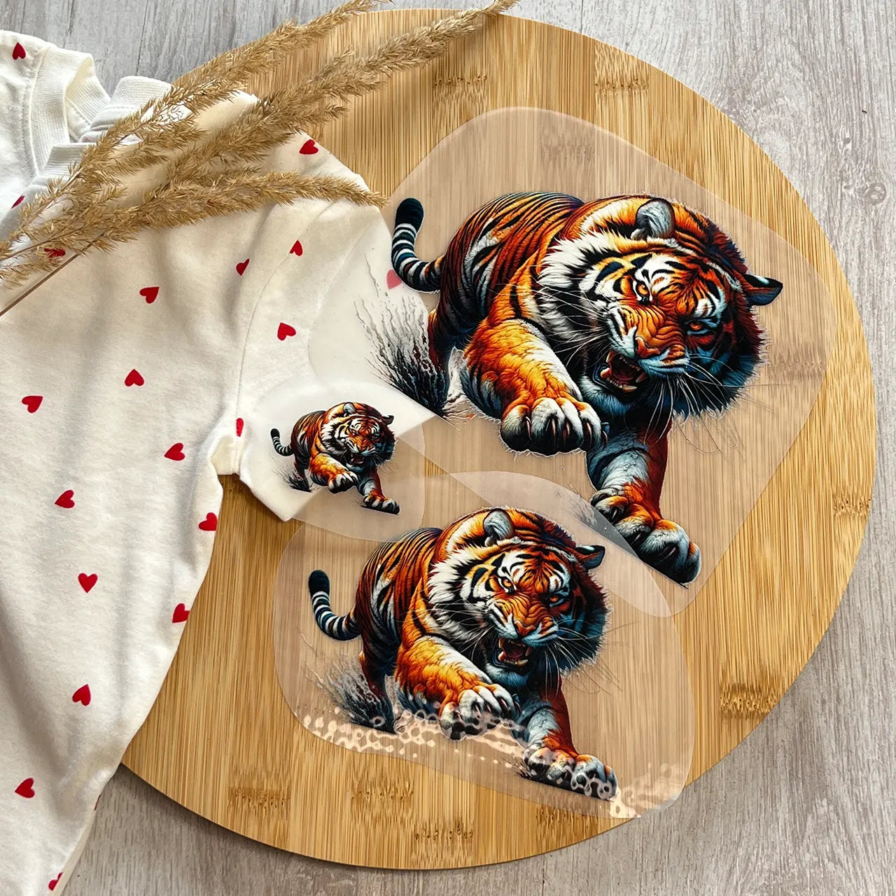 Buegelbild Tiger Stuermischer Jaeger 3