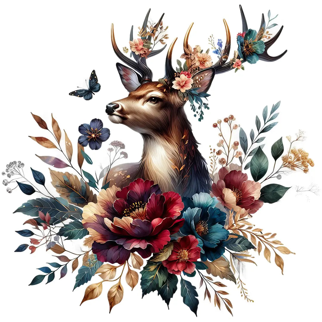 Bügelbild Hirsch der Stille - S