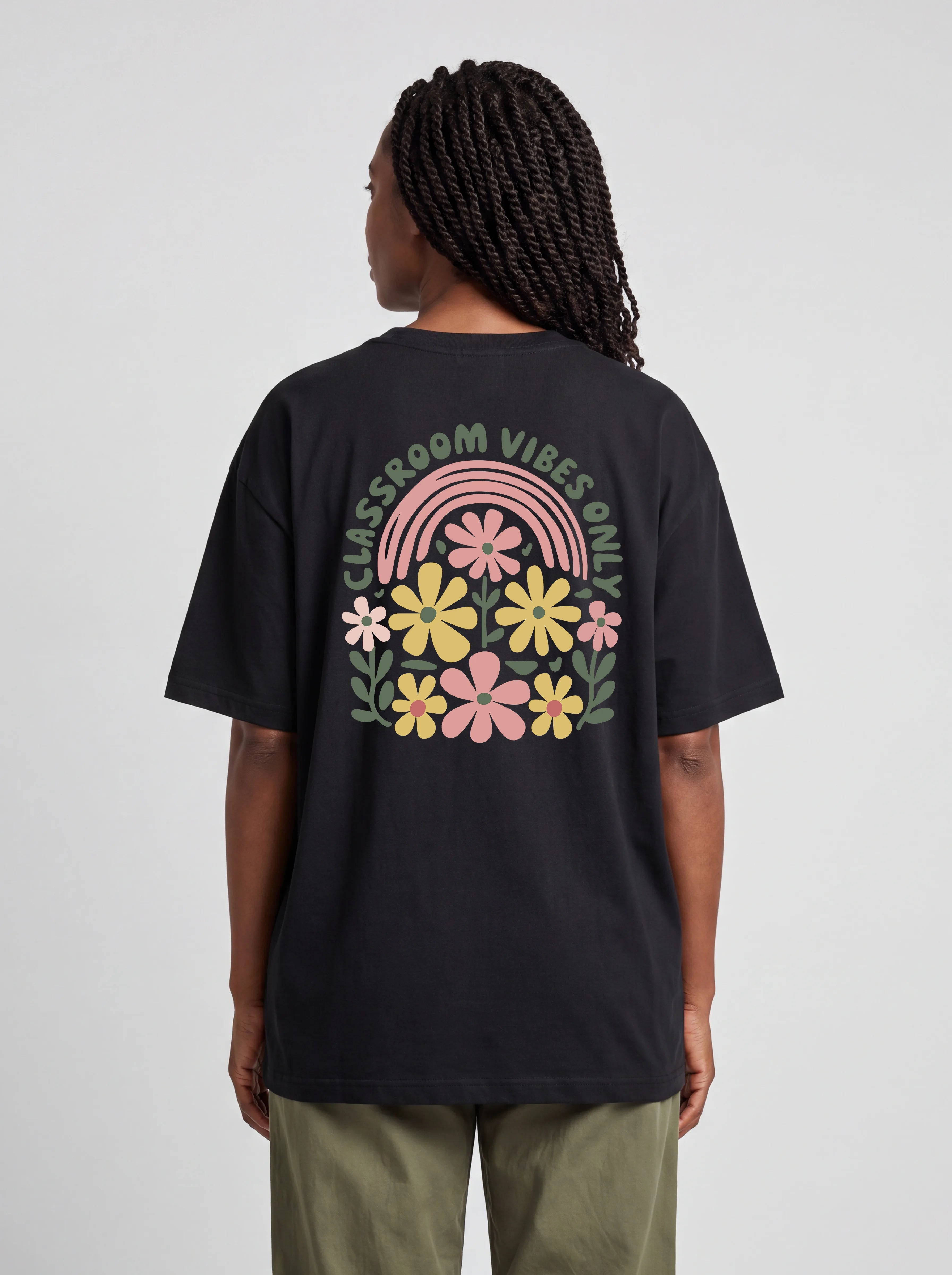 CLASSROOM VIBES ONLY - OVERSIZED SHIRT BACKPRINT