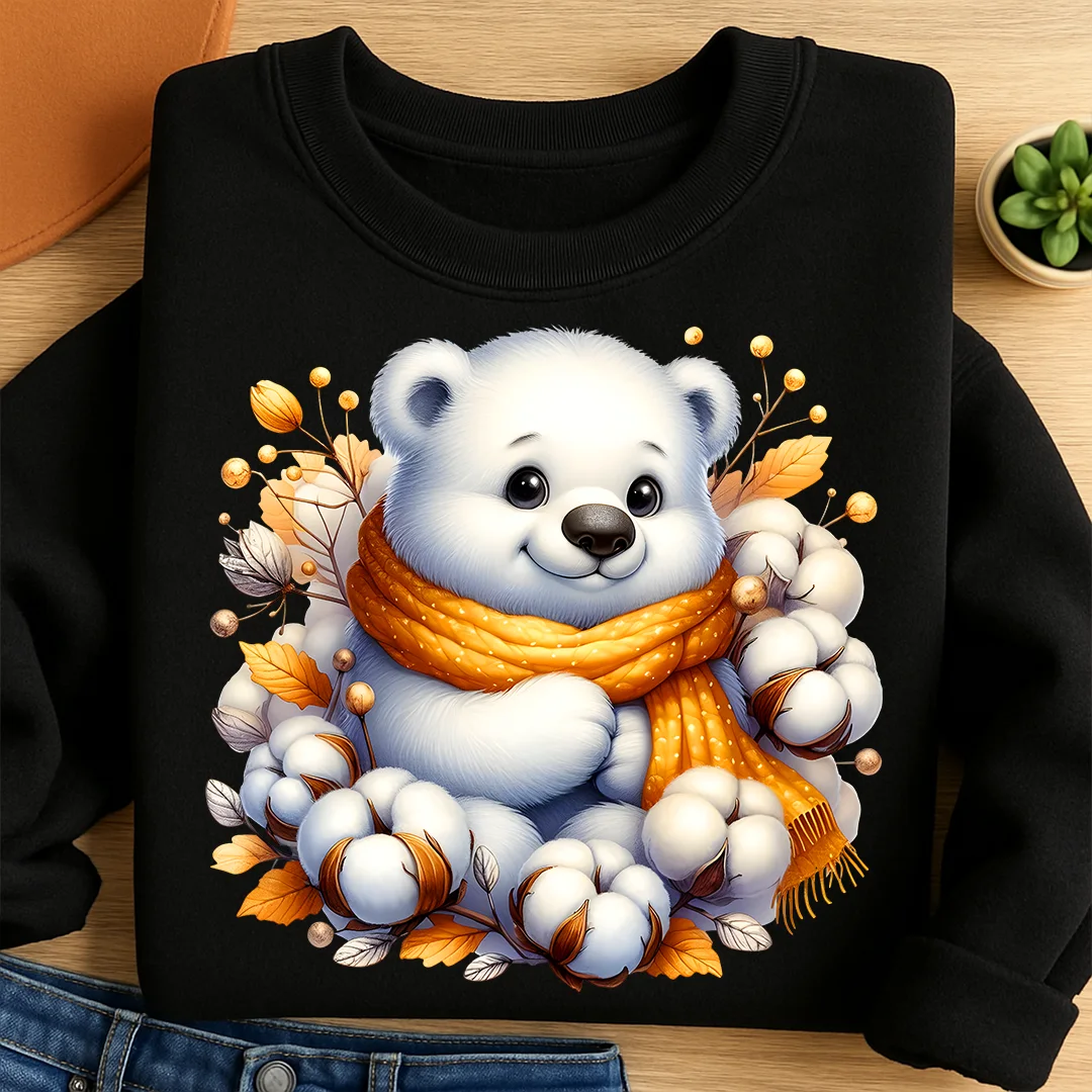 Bügelbild Eisbär Kuschelfreund
