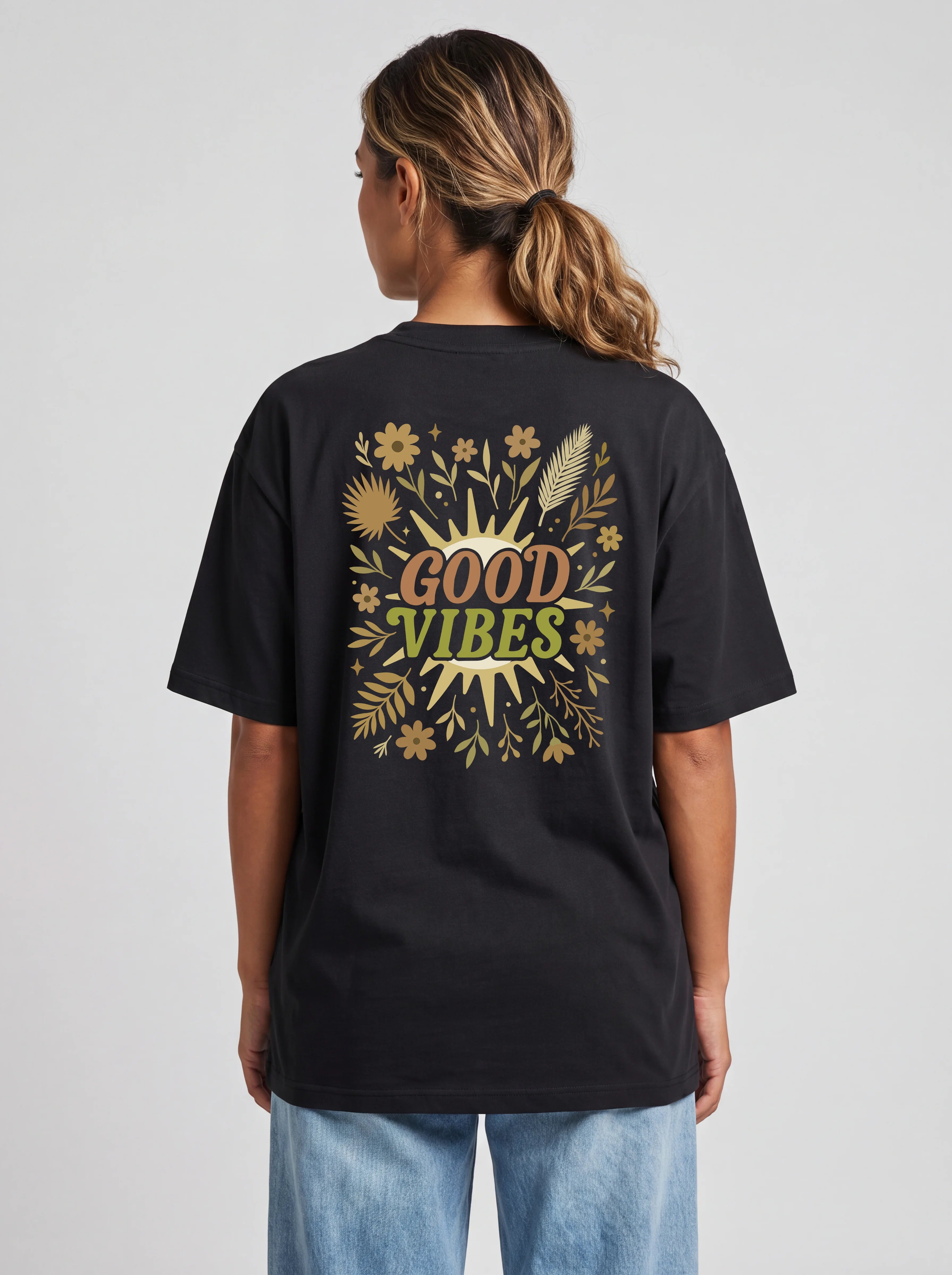 GOOD VIBES - OVERSIZED SHIRT BACKPRINT