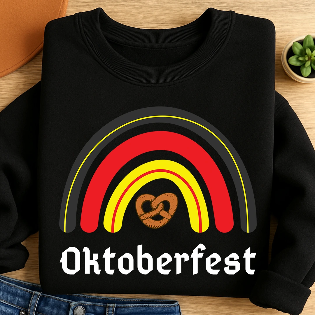 Bügelbild Oktoberfest Regenbogen