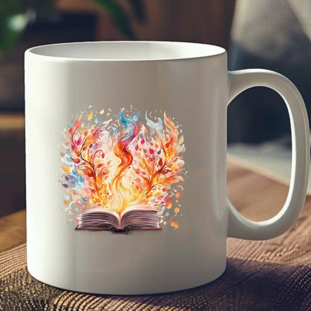 Permanent Sticker Buch der Flammen