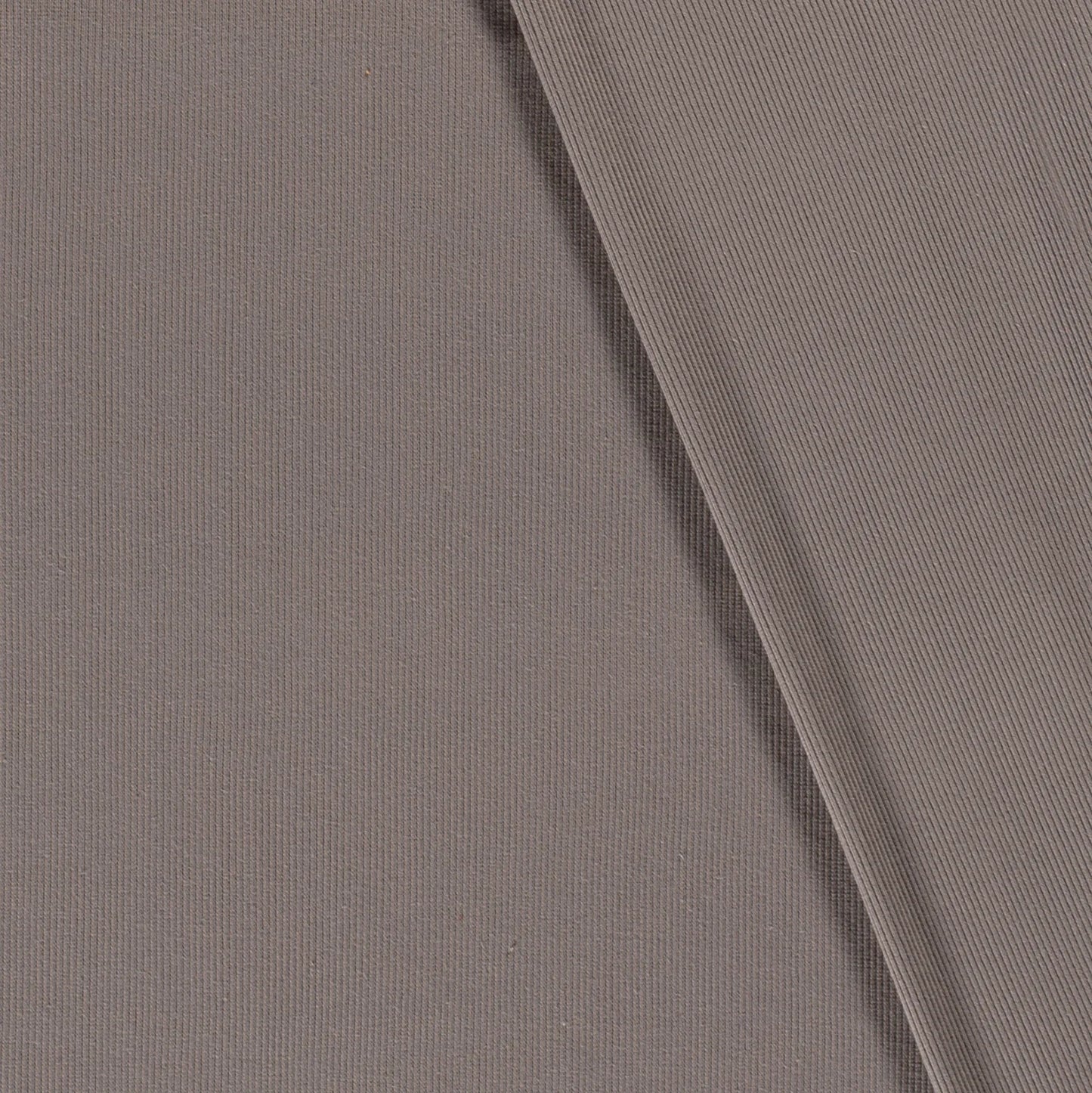 Rippjersey Taupe Grau 054