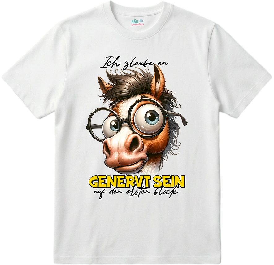 Lustiges Pferd "Ich glaube an genervt sein"