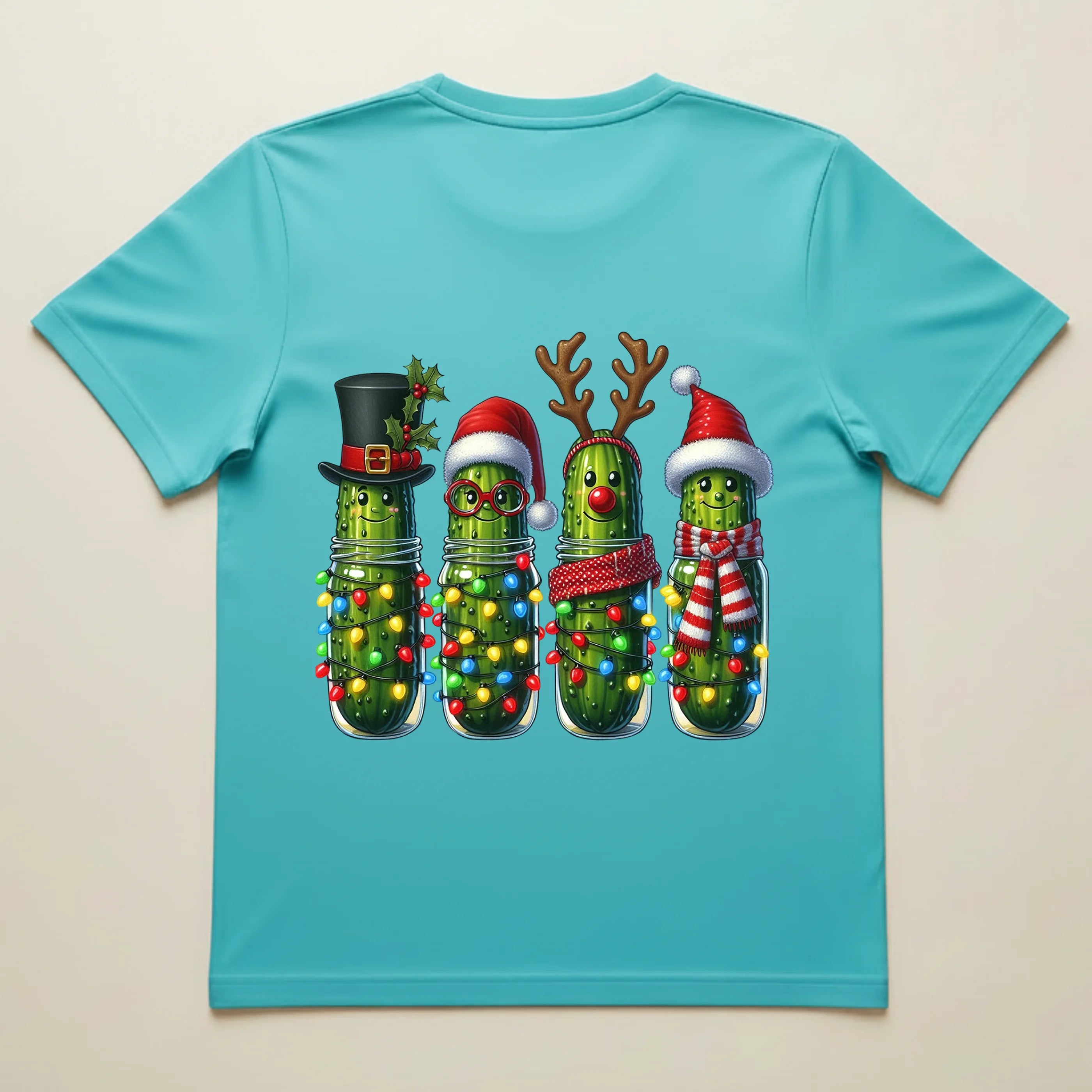 Bio T-Shirt Unisex Witzige Weihnachtsgurken