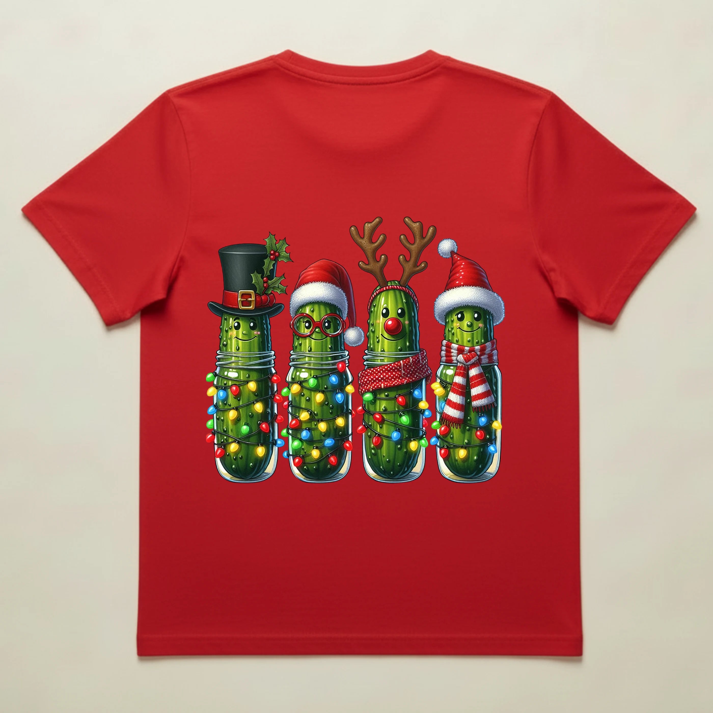 Bio T-Shirt Unisex Witzige Weihnachtsgurken