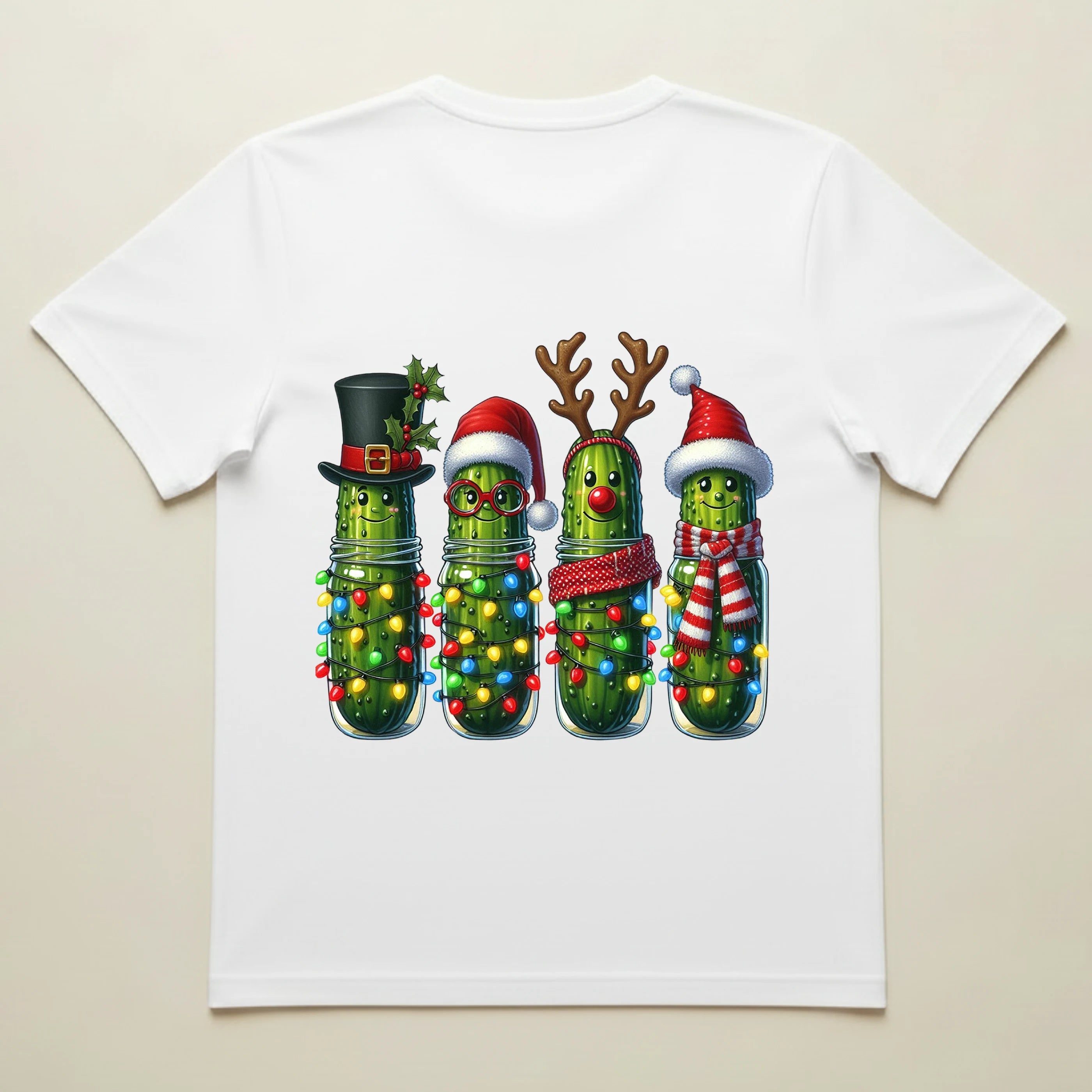 Bio T-Shirt Unisex Witzige Weihnachtsgurken