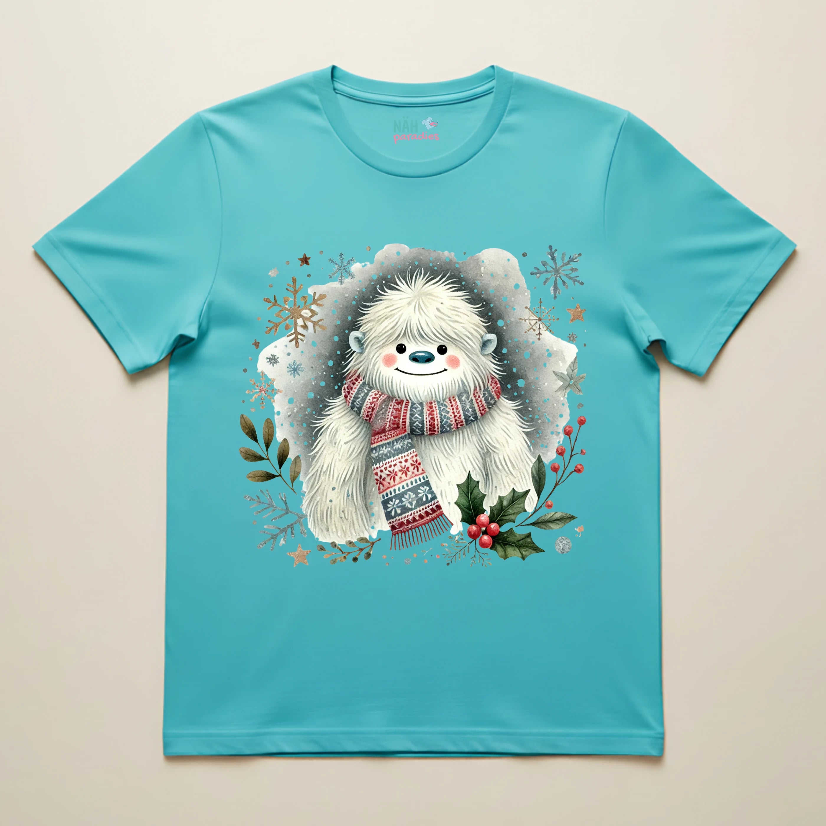 Bio T-Shirt Unisex Yeti Schneekönig
