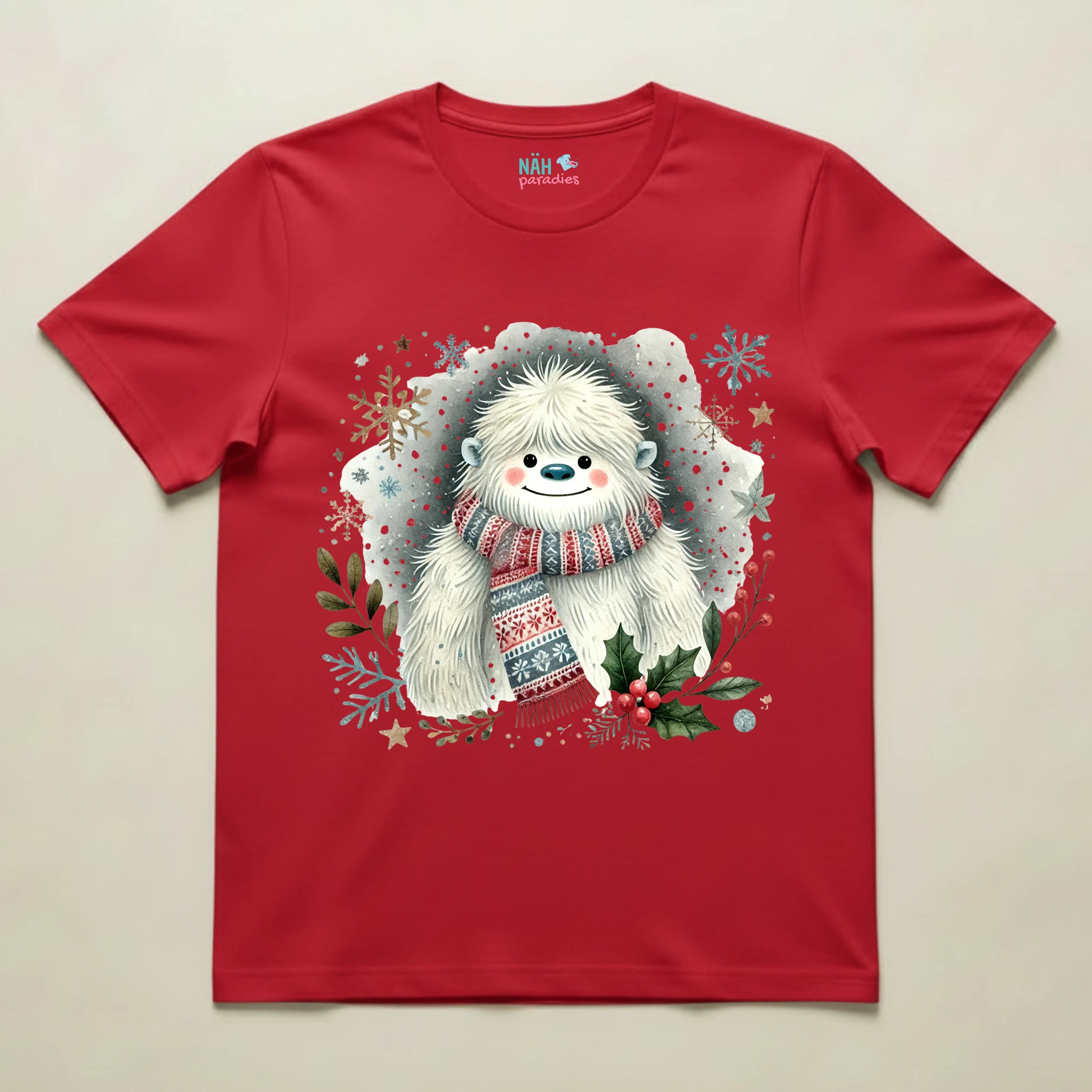 Bio T-Shirt Unisex Yeti Schneekönig