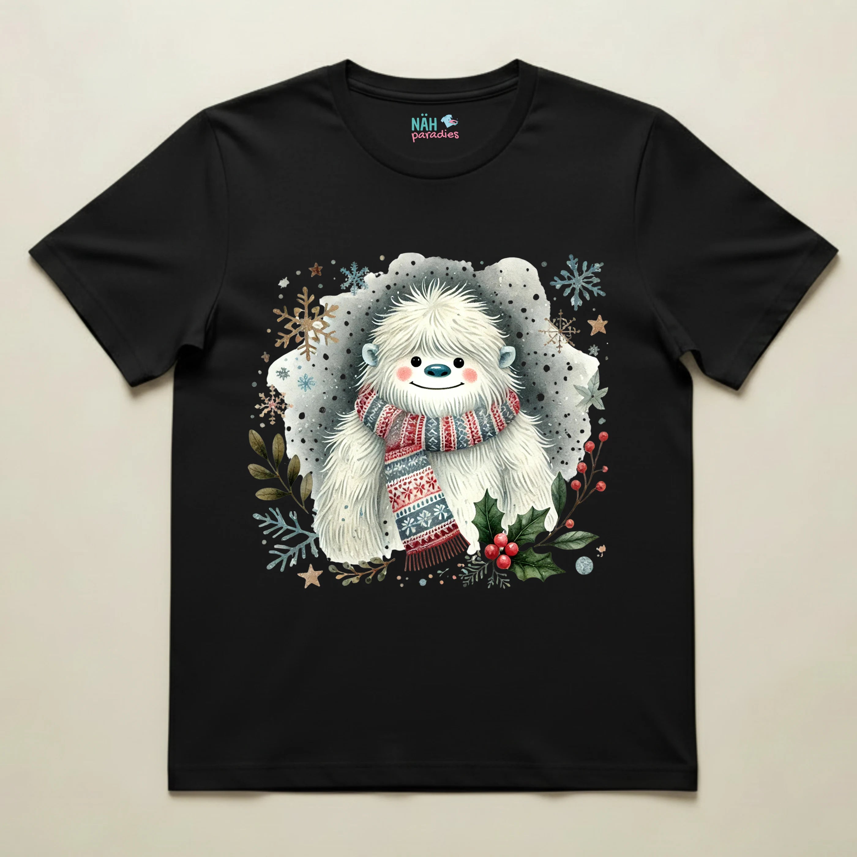 Bio T-Shirt Unisex Yeti Schneekönig