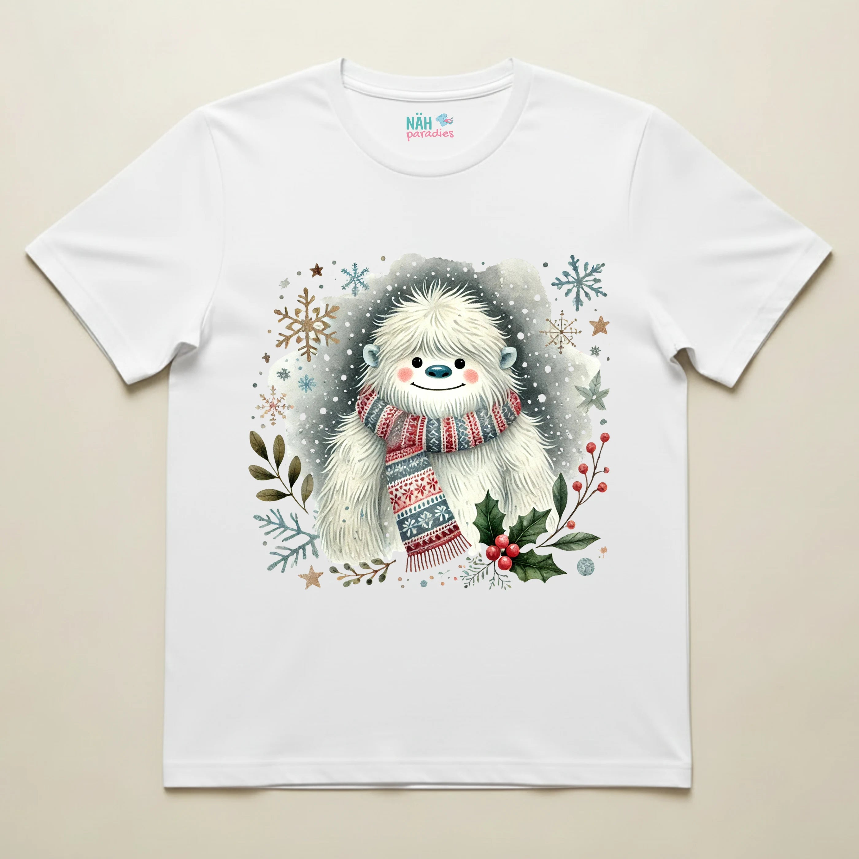 Bio T-Shirt Unisex Yeti Schneekönig