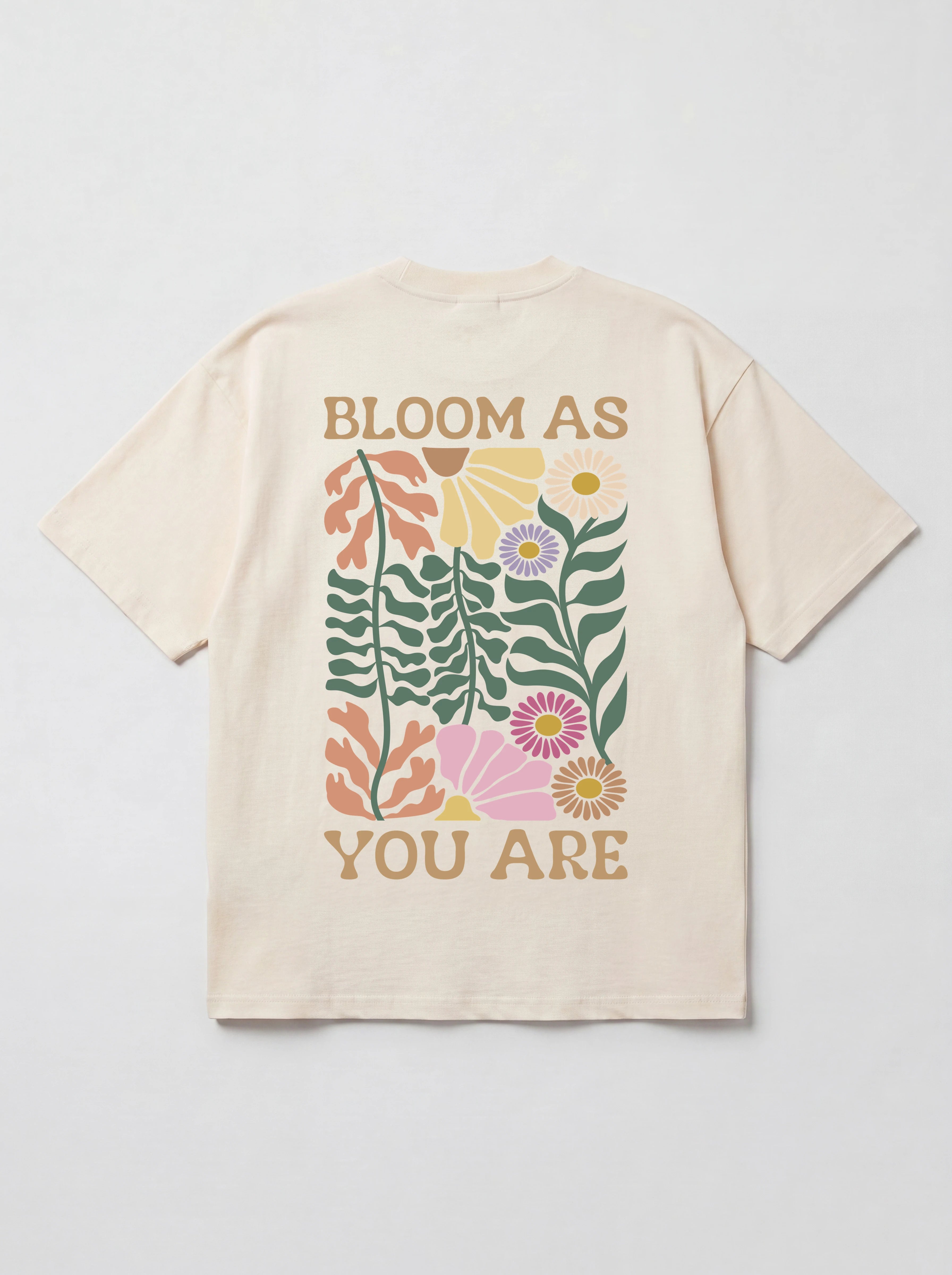 BLOOM AS YOU ARE BOTANICAL - OVERSIZED SHIRT BACKPRINT