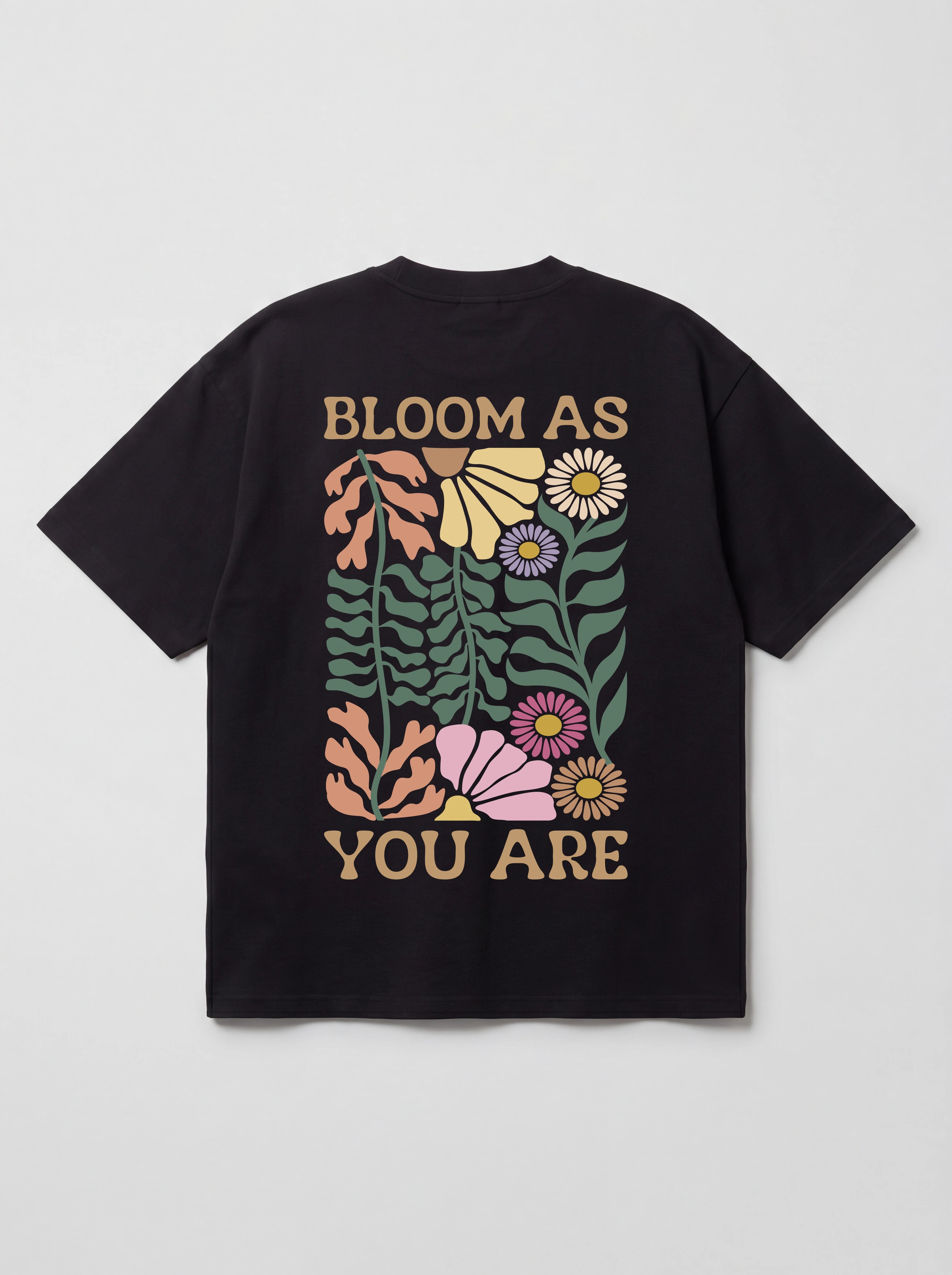 BLOOM AS YOU ARE BOTANICAL - OVERSIZED SHIRT BACKPRINT