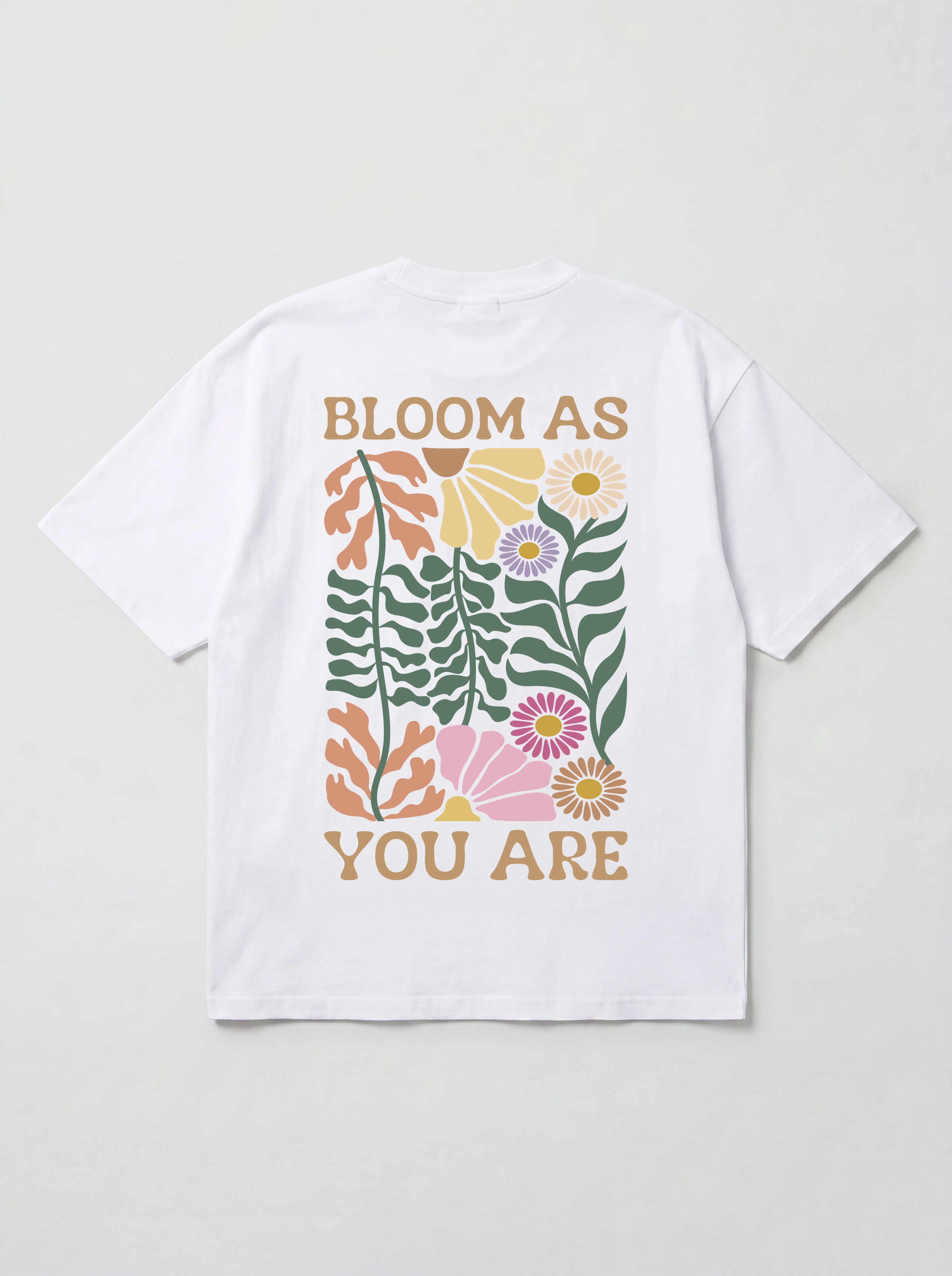 BLOOM AS YOU ARE BOTANICAL - OVERSIZED SHIRT BACKPRINT