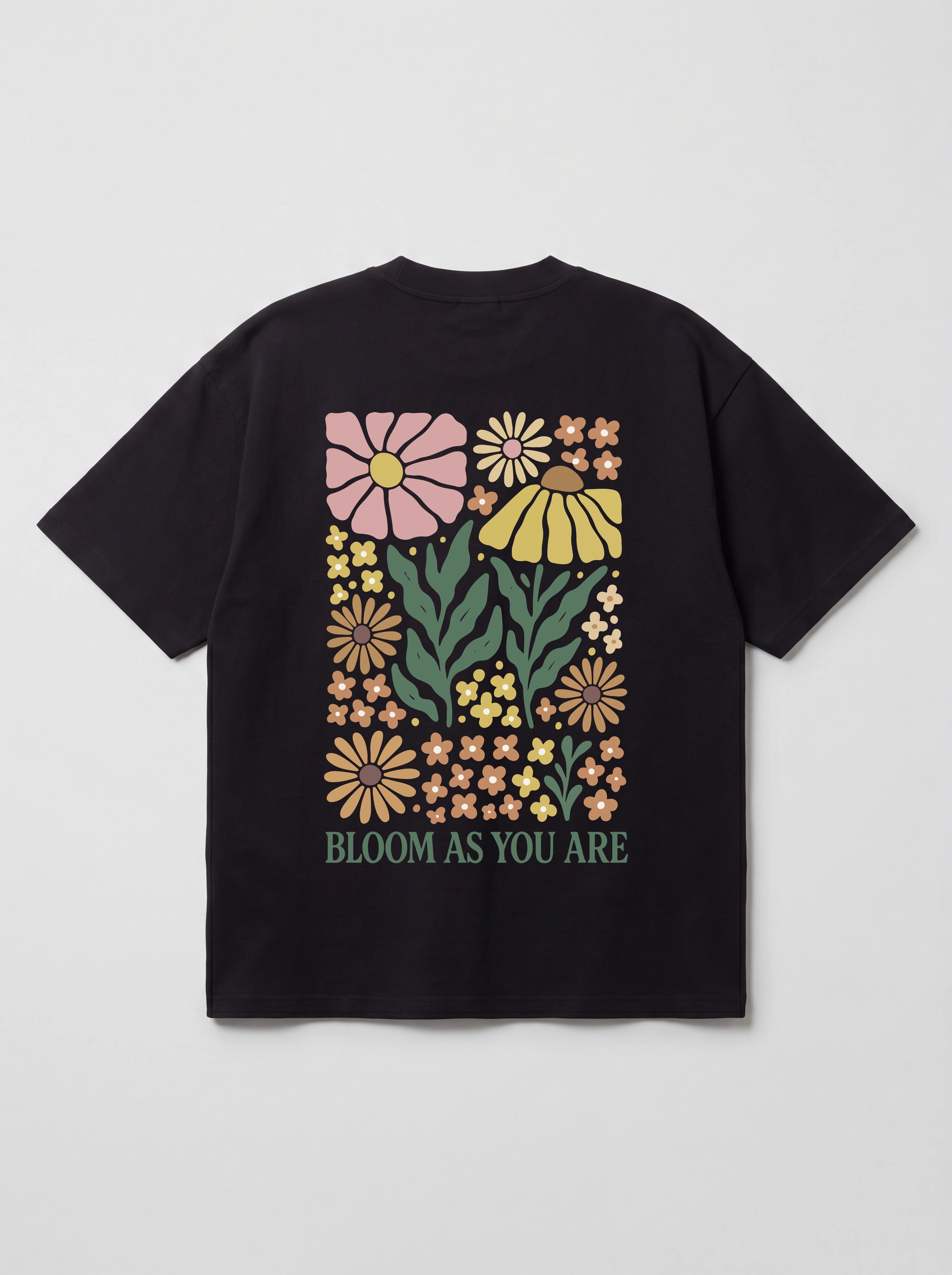 BLOOM AS YOU ARE FLORAL - OVERSIZED SHIRT BACKPRINT