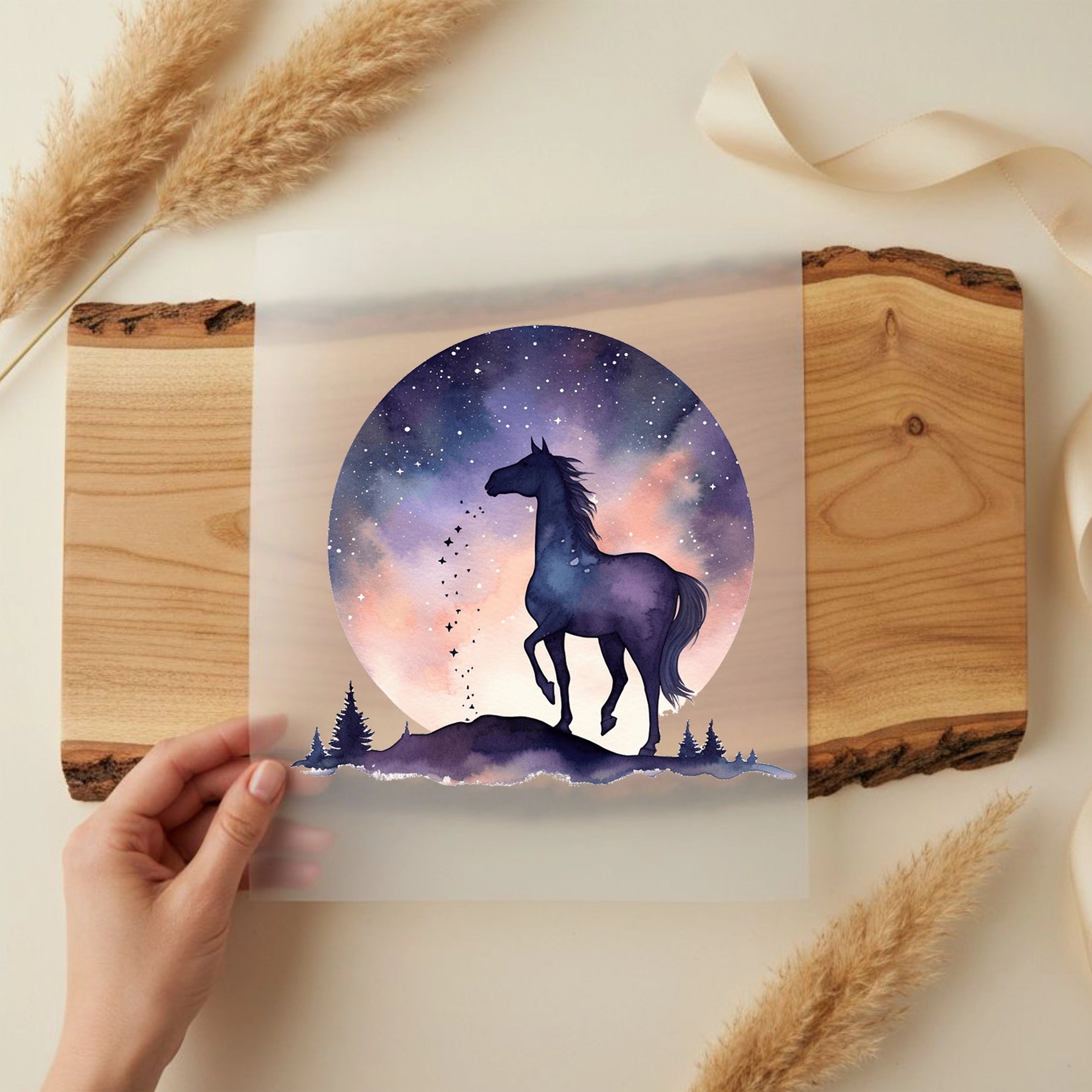 Bügelbild Mondzauber Pferd