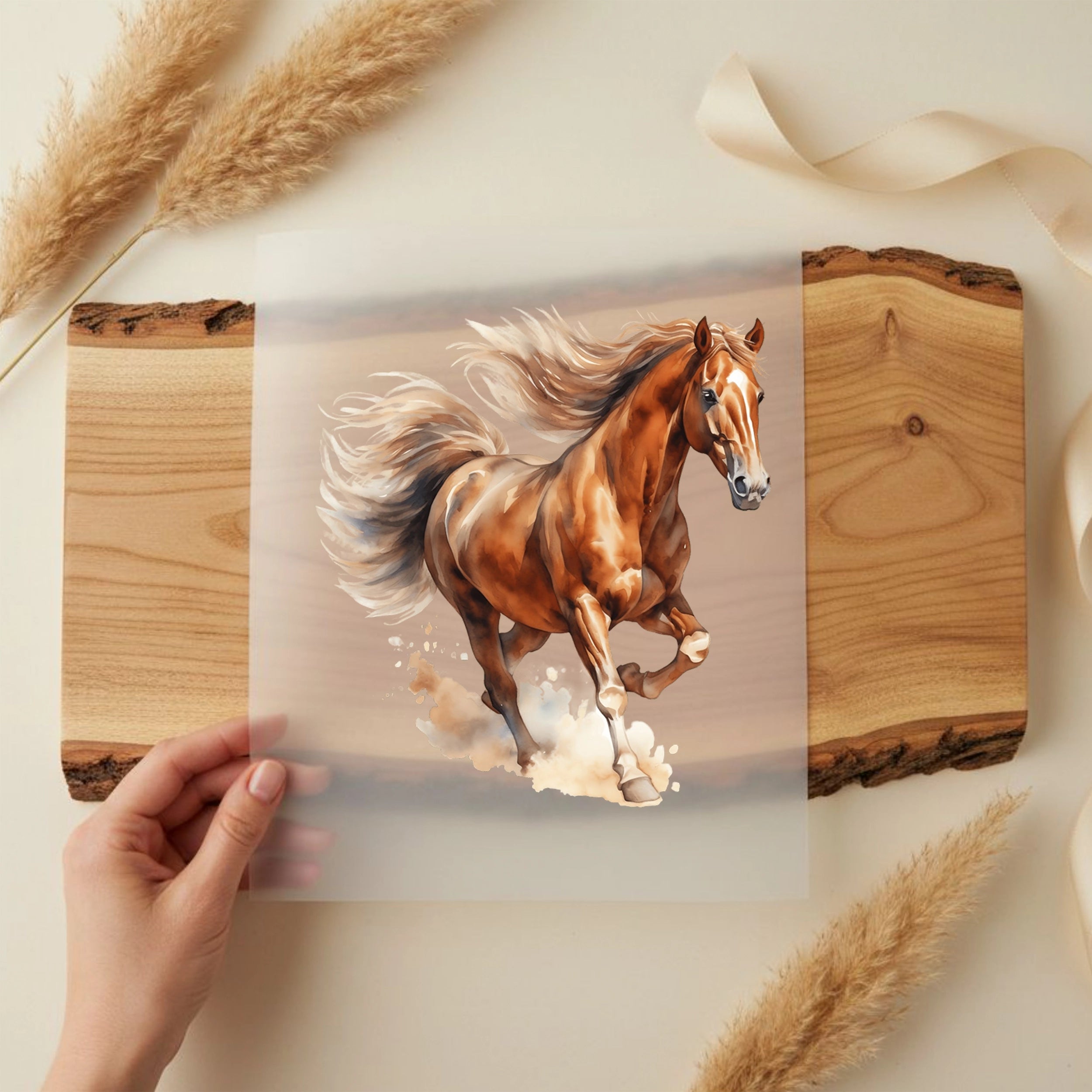 Bügelbild Rennpferd