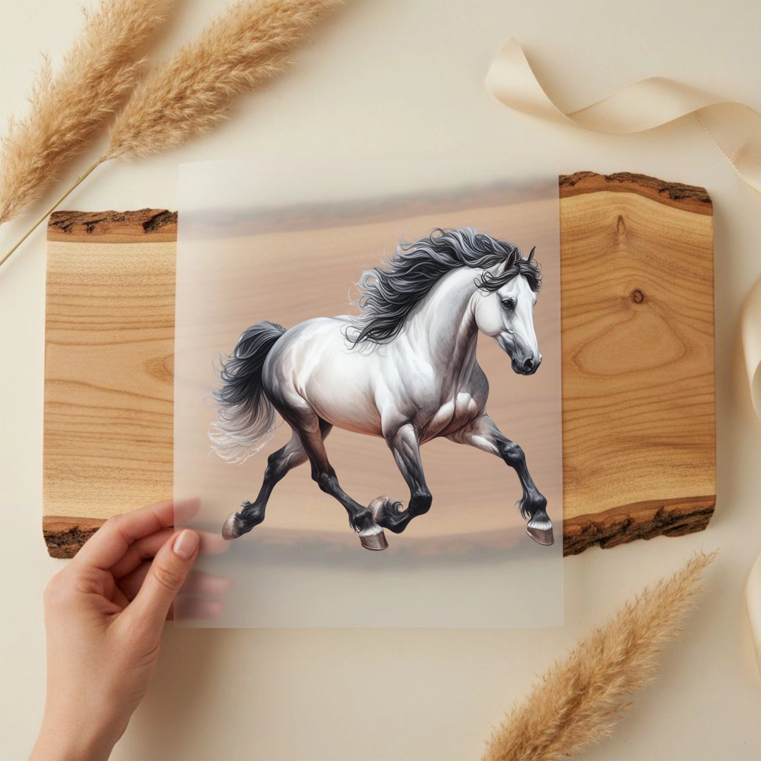 Bügelbild Pferd Andalusier