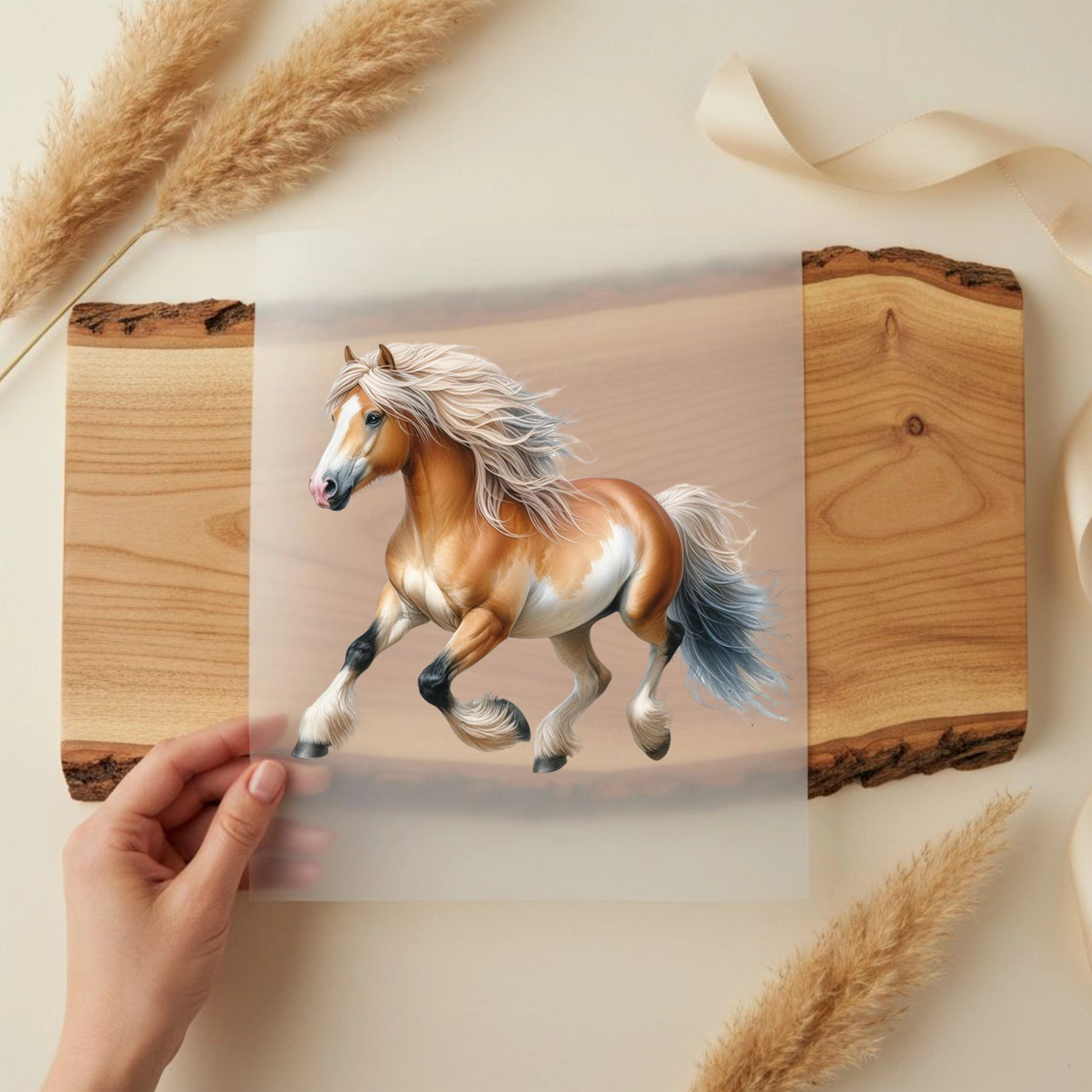 Bügelbild Pferd Haflinger