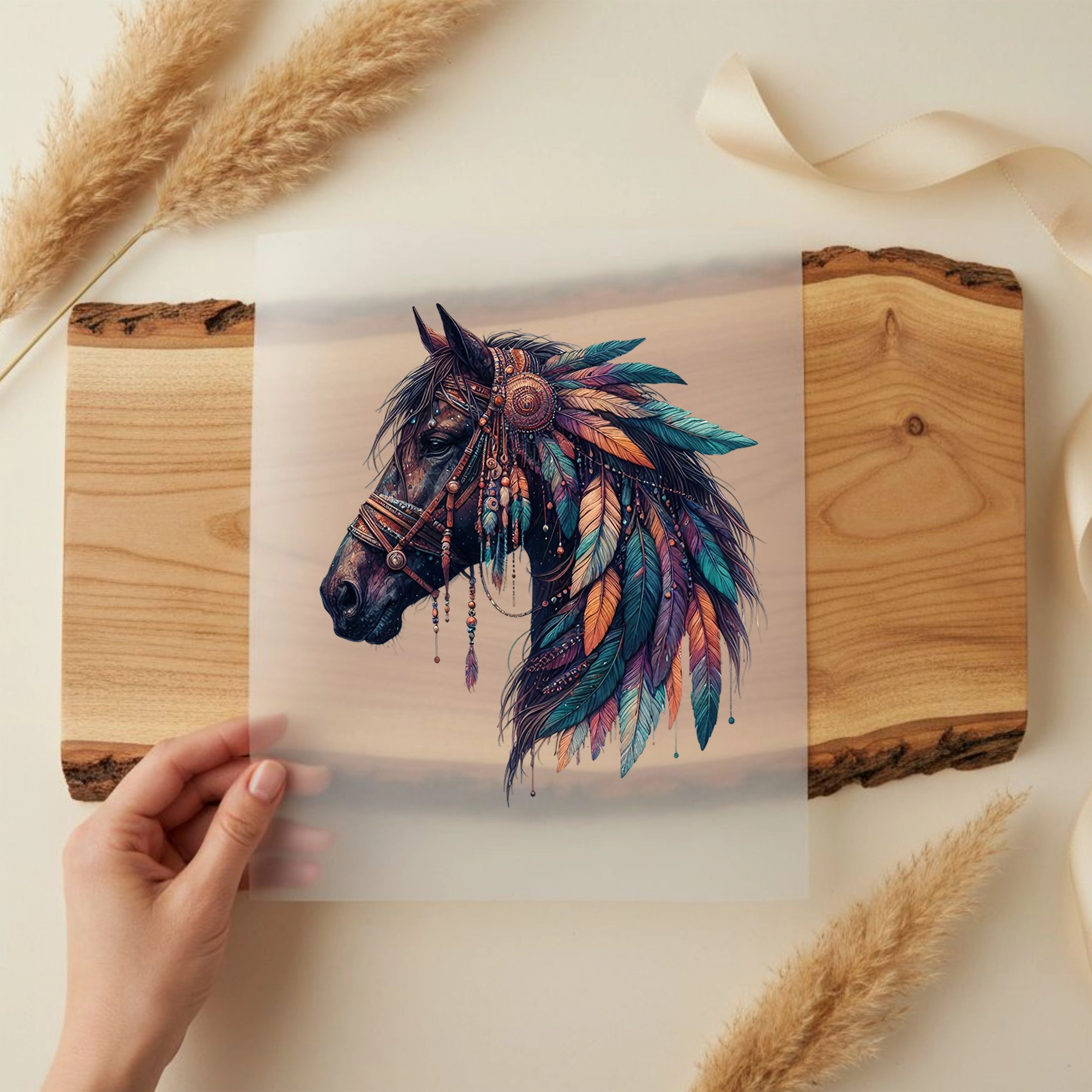 Bügelbild Boho Pferd Elegance
