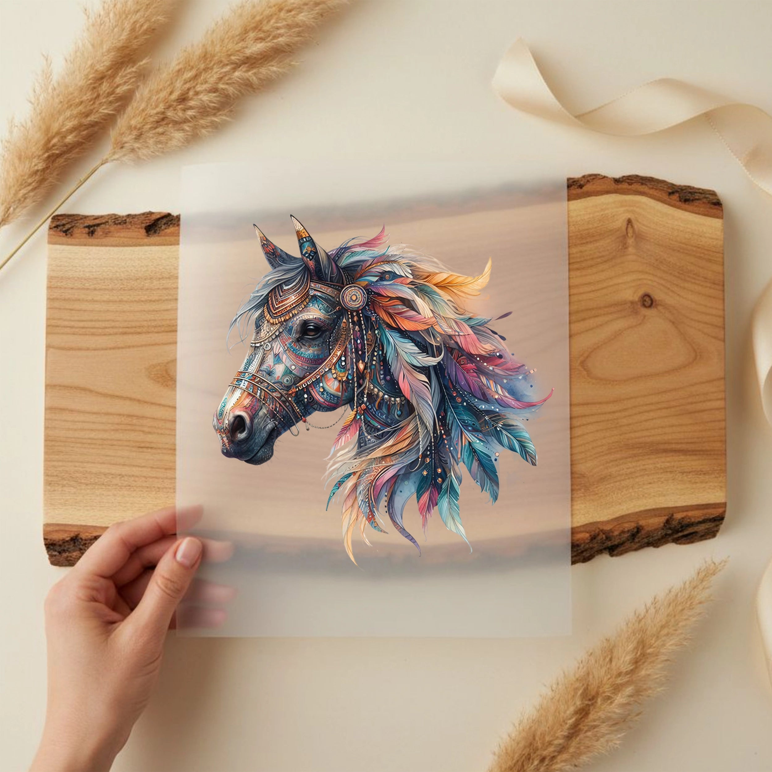 Bügelbild Boho Pferd Mystic Dream