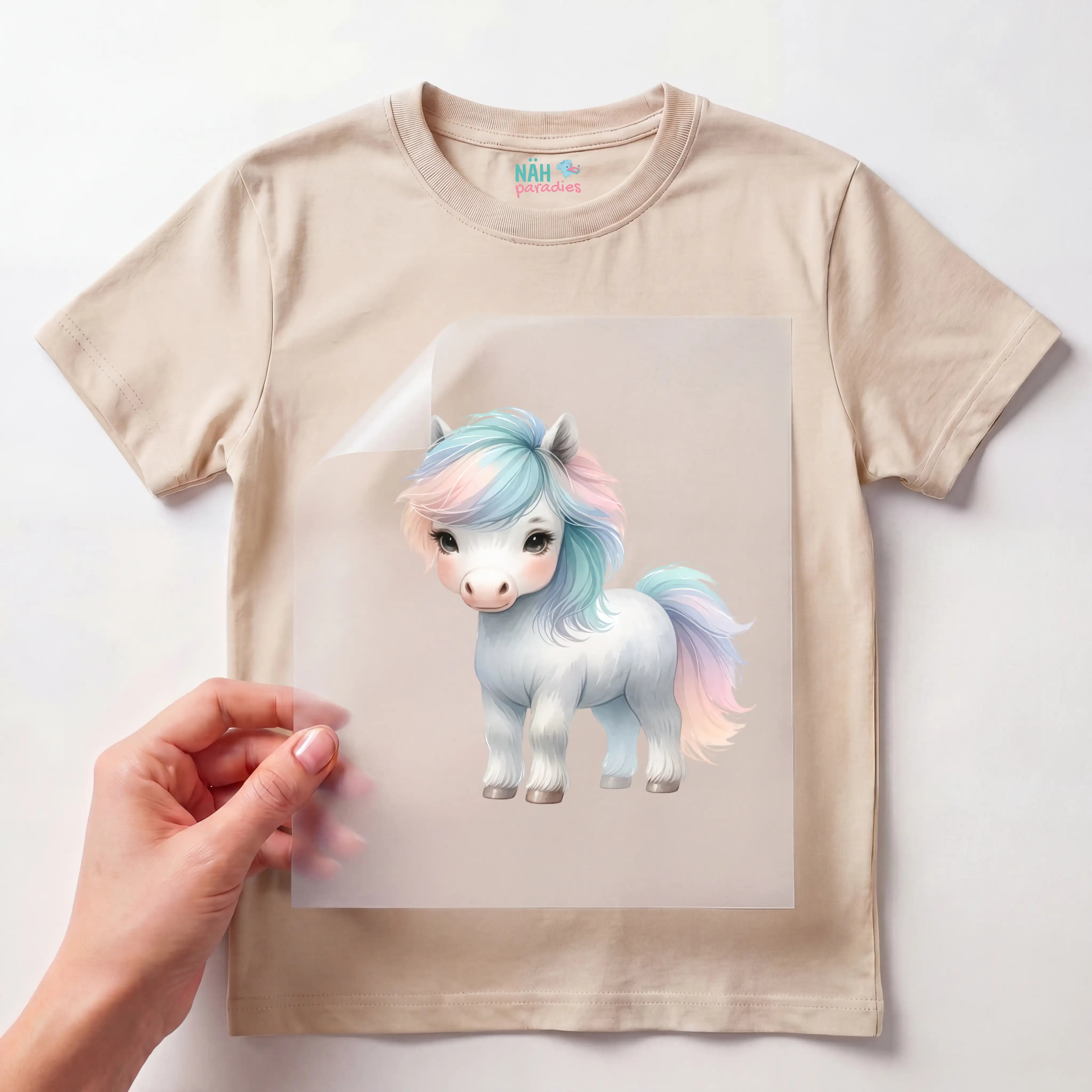 Bügelbild Magisches Pony in Pastell
