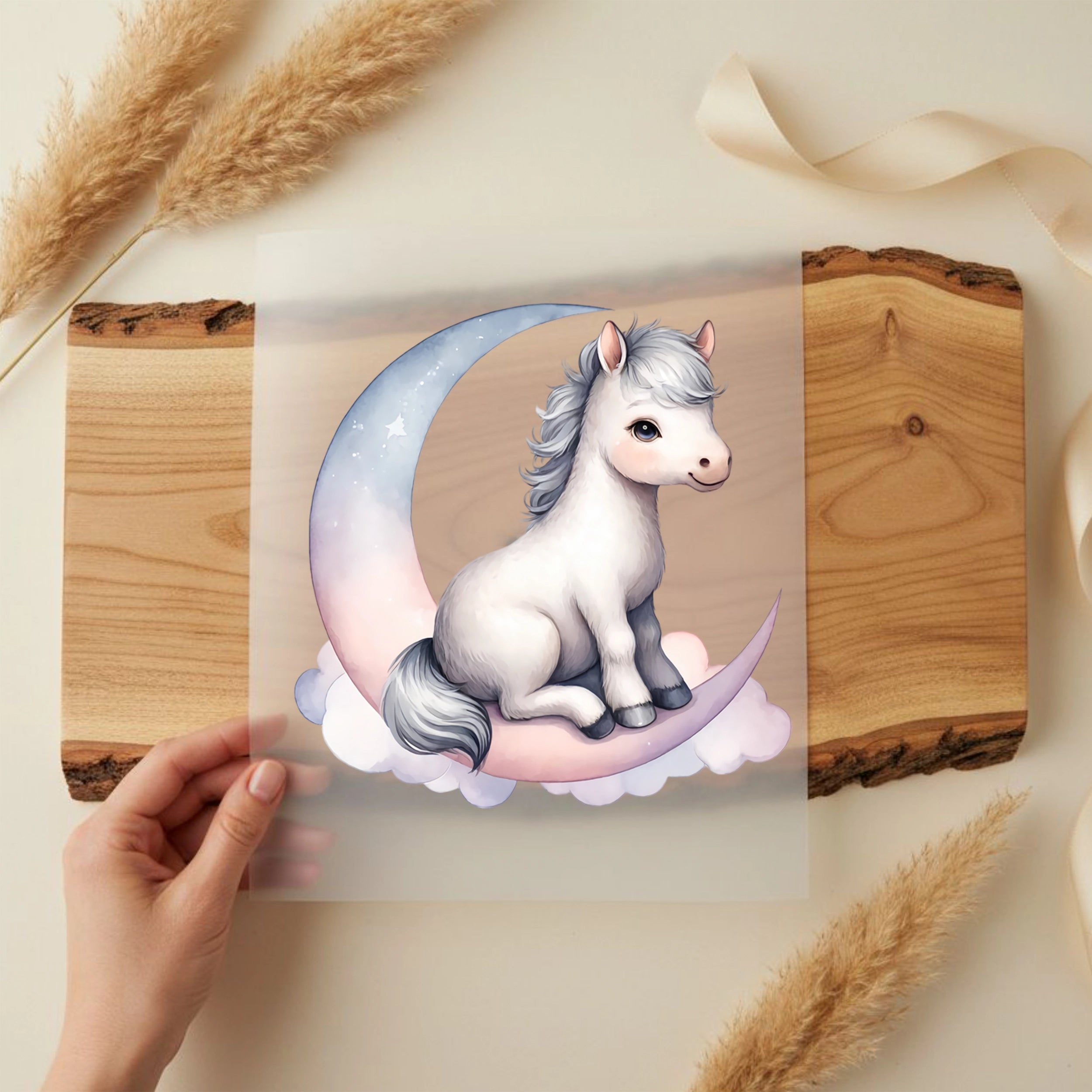 Bügelbild Mondpony Träumerei