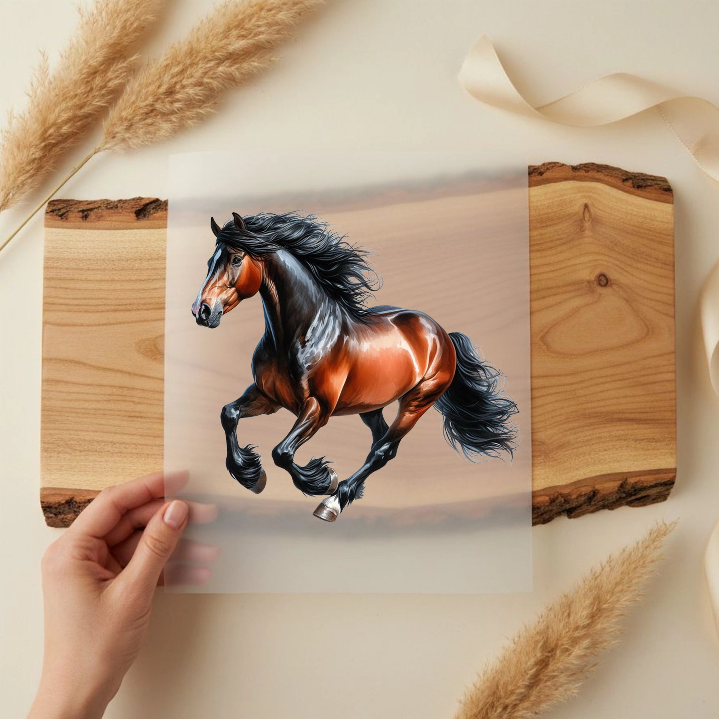 Bügelbild Pferd Beauty Holsteiner